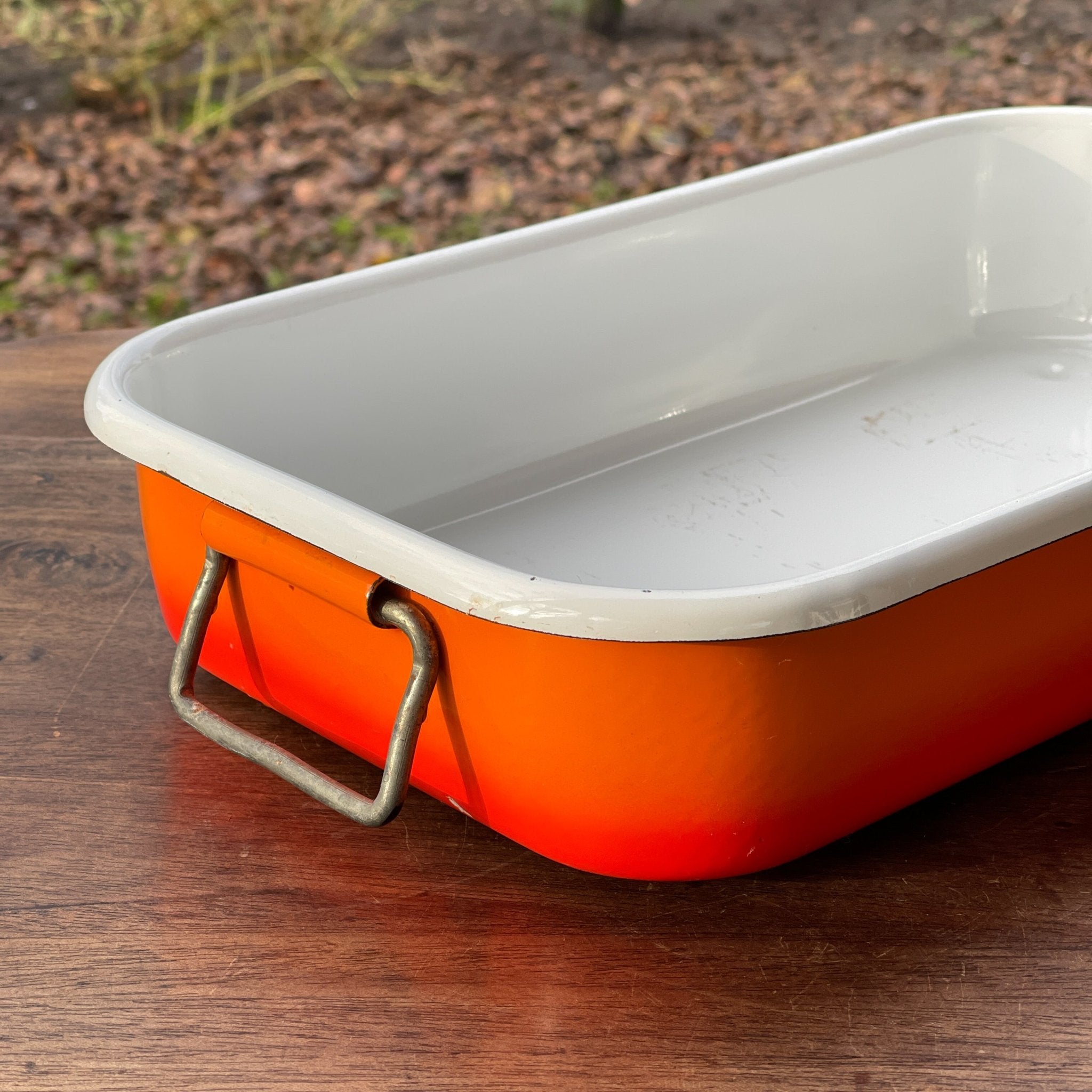 Emaille ovenschaal met twee handvaten - The Collectionist