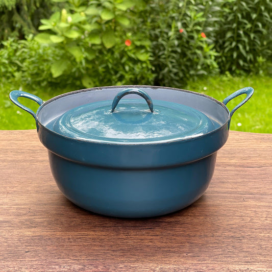 Emaille pan met deksel - Bamestra Curiosa