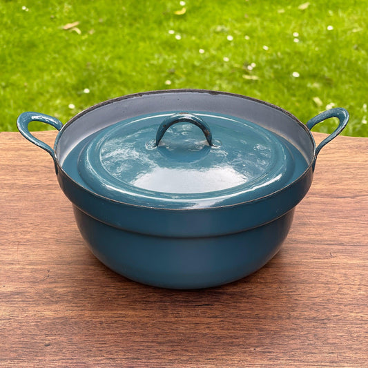 Emaille pan met deksel - Bamestra Curiosa