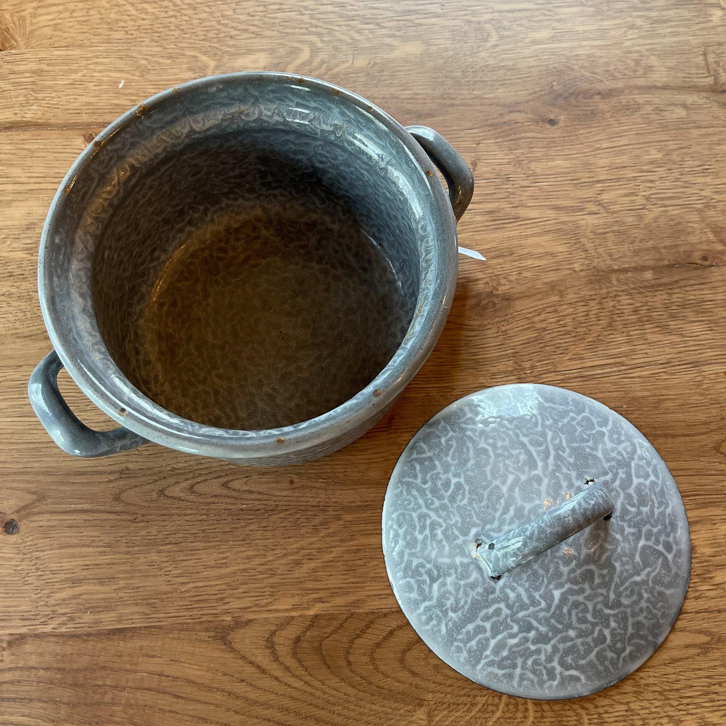 Emaille pan met deksel - Bamestra Curiosa