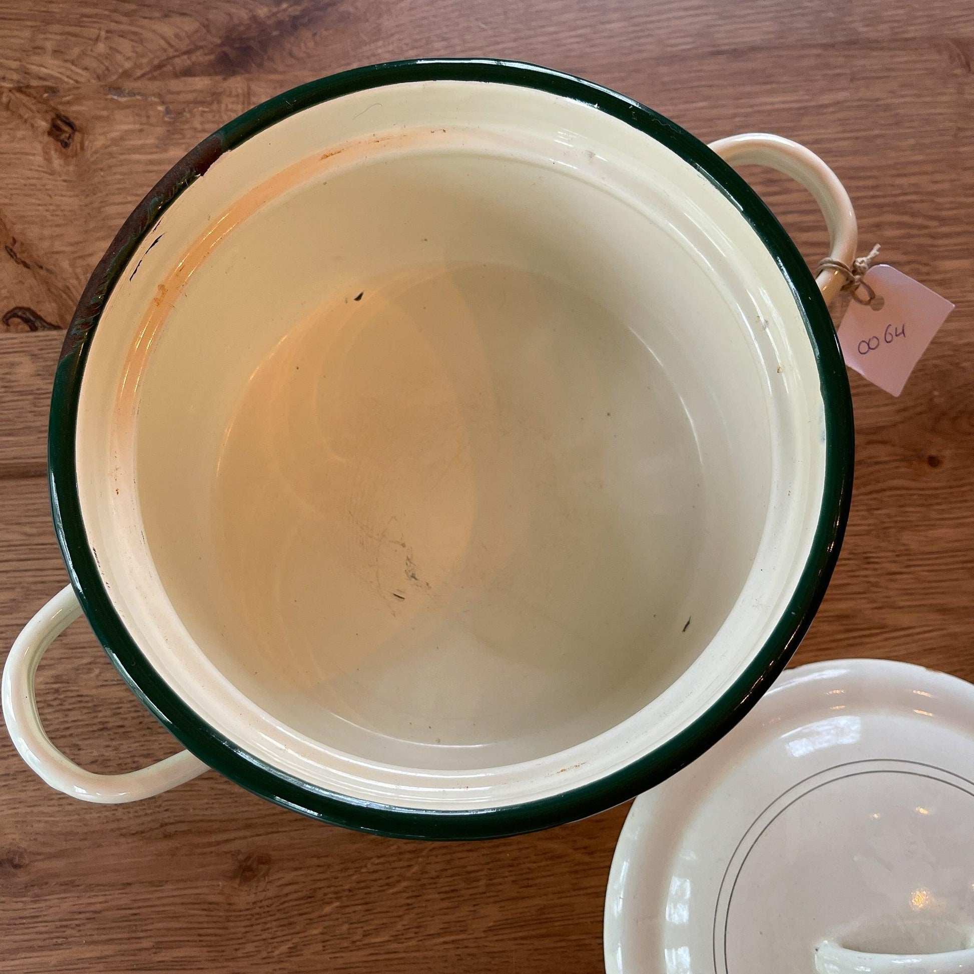 Emaille pan met deksel - Bamestra Curiosa