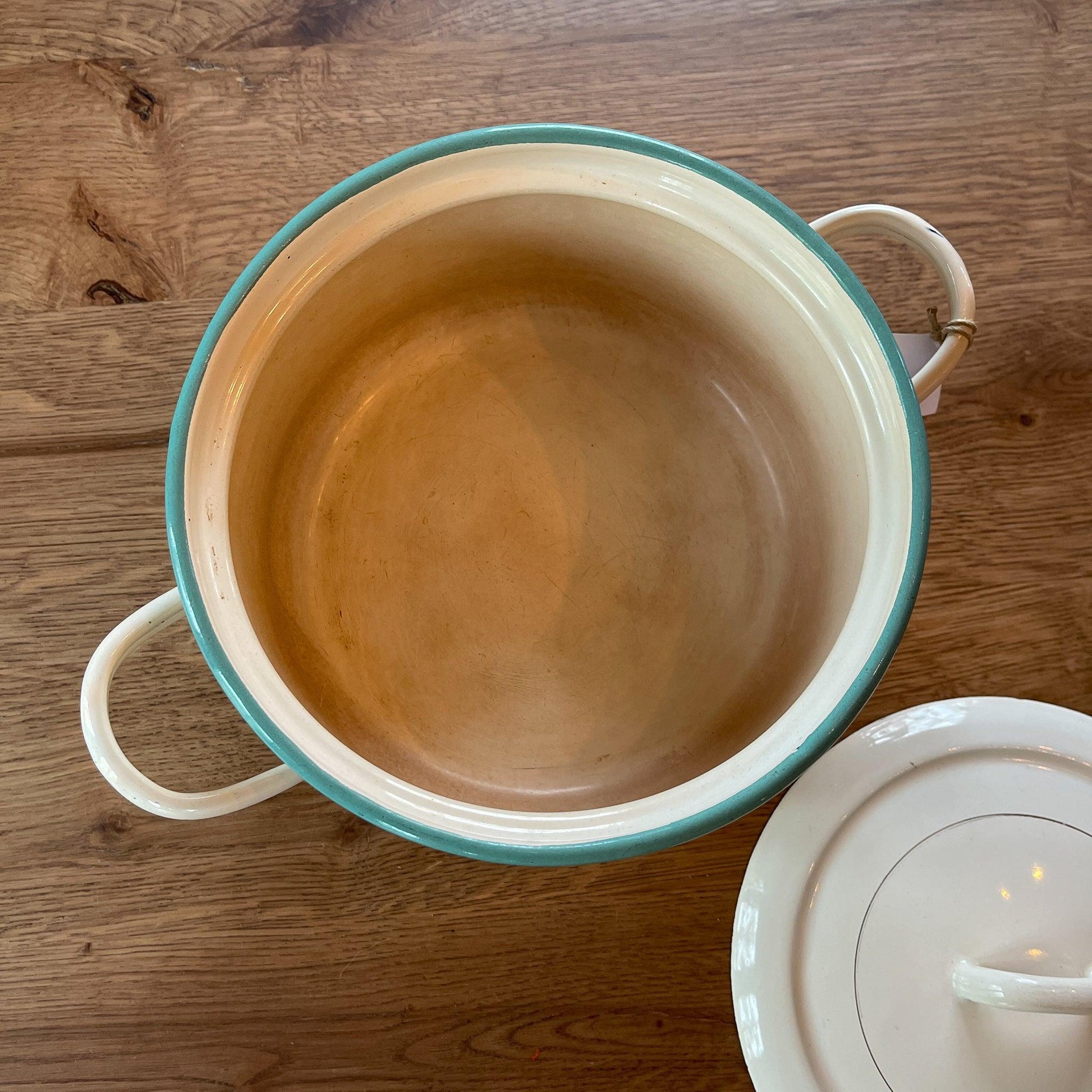 Emaille pan met deksel - Bamestra Curiosa