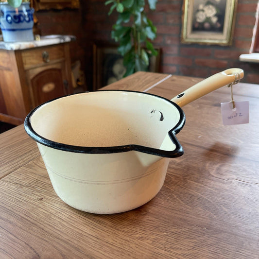 Emaille schenk steelpan - Bamestra Curiosa