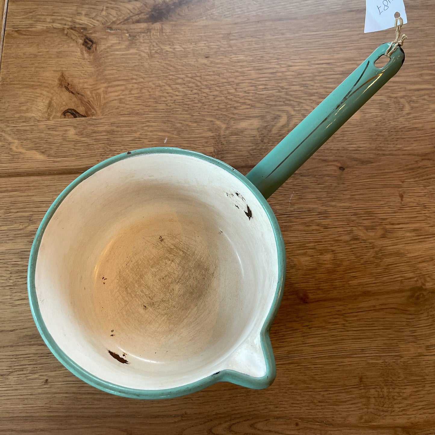 Emaille schenk steelpan - Bamestra Curiosa