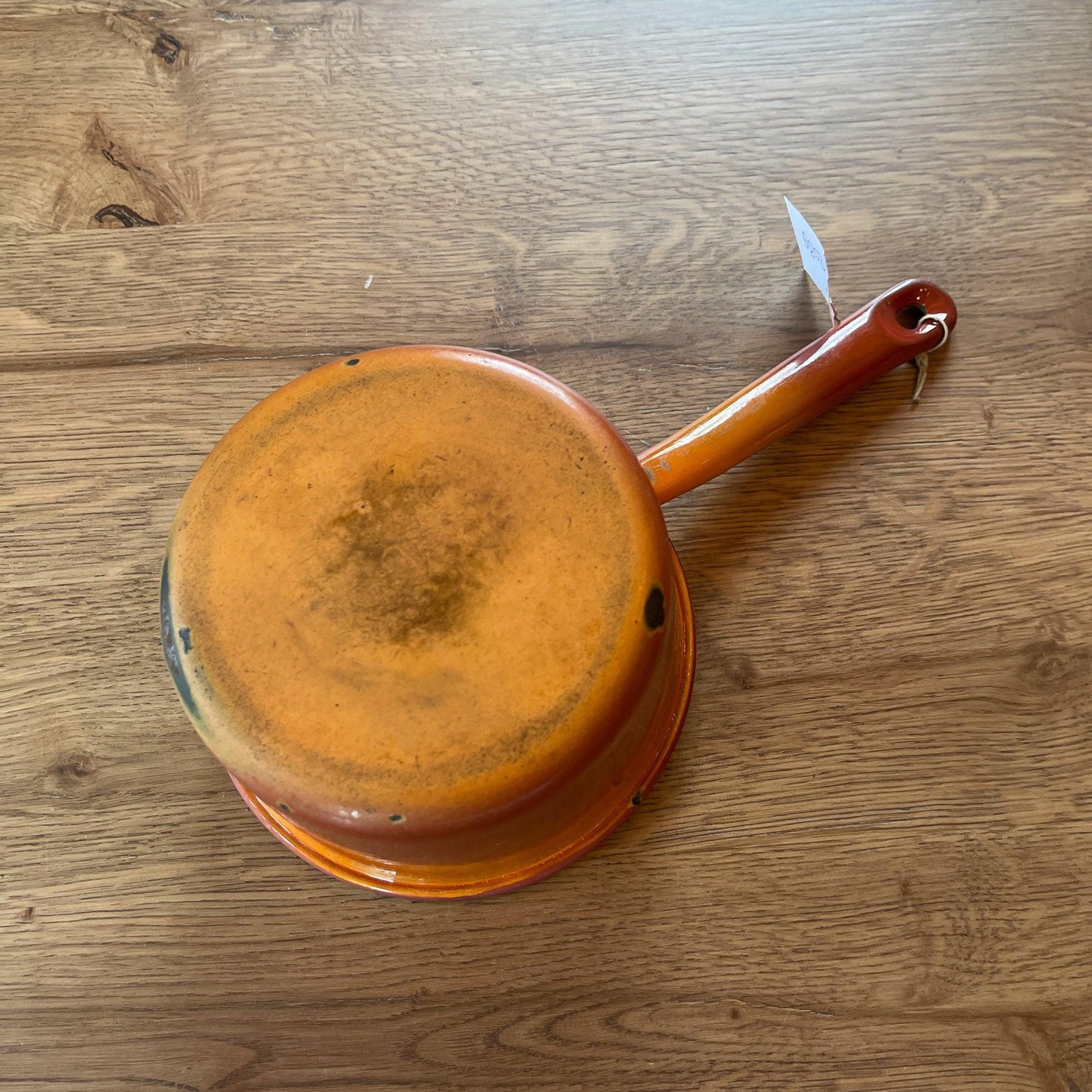 Emaille steelpannetje in het oranje - Bamestra Curiosa