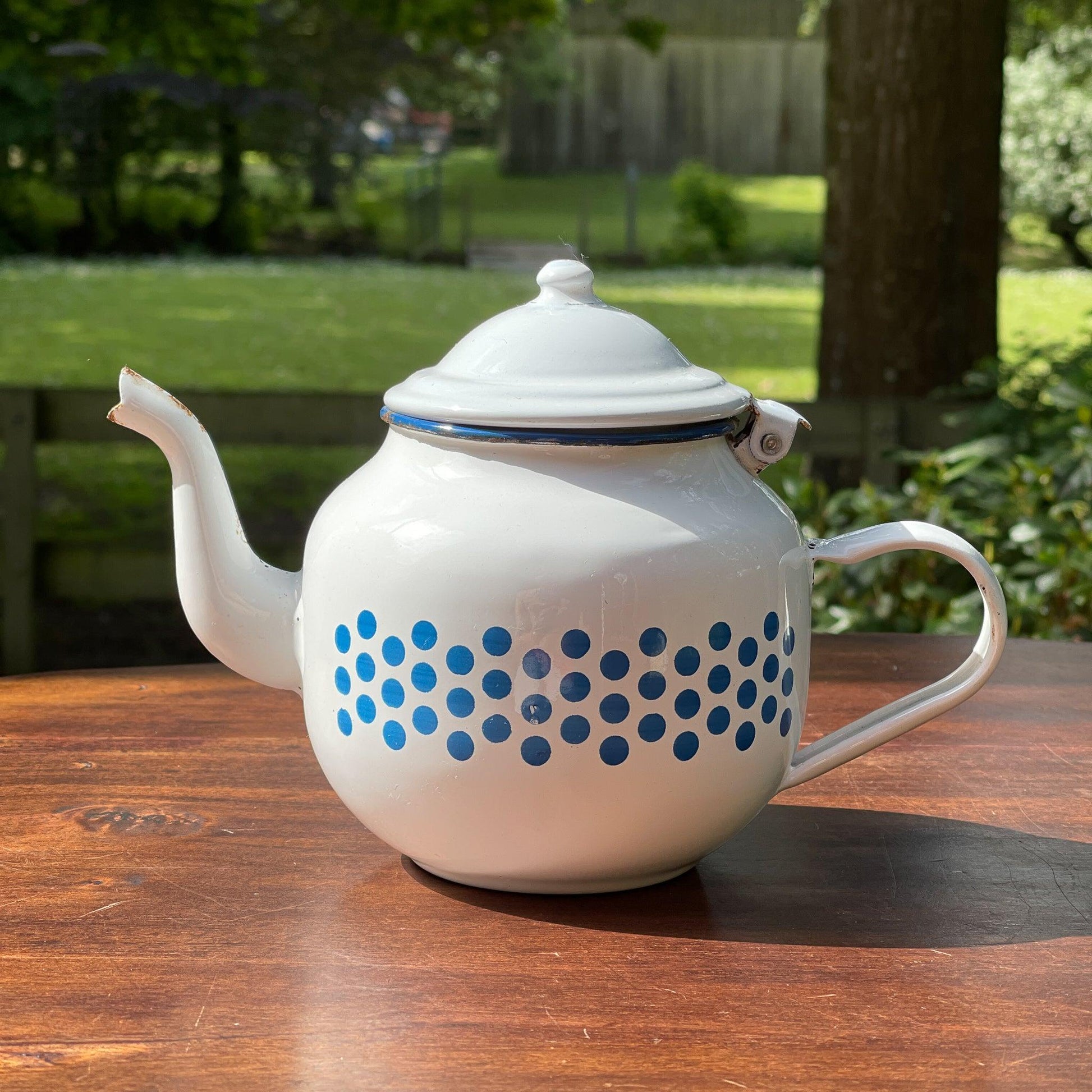 Emaille theepot 1L - Bamestra Curiosa