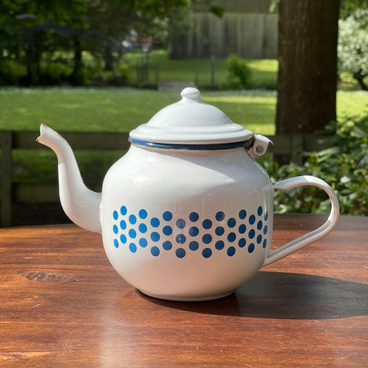 Emaille theepot 1L - Bamestra Curiosa