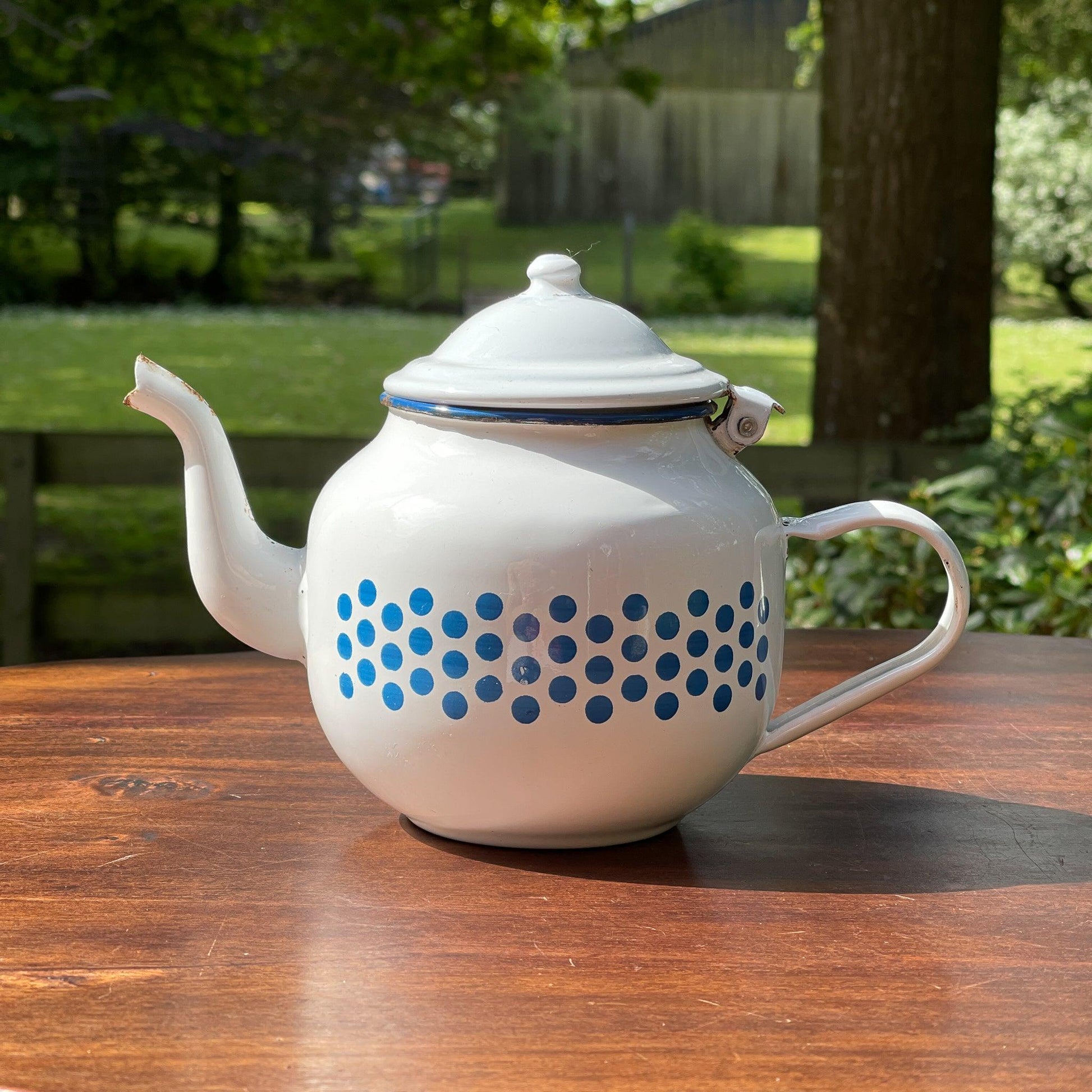 Emaille theepot 1L - Bamestra Curiosa