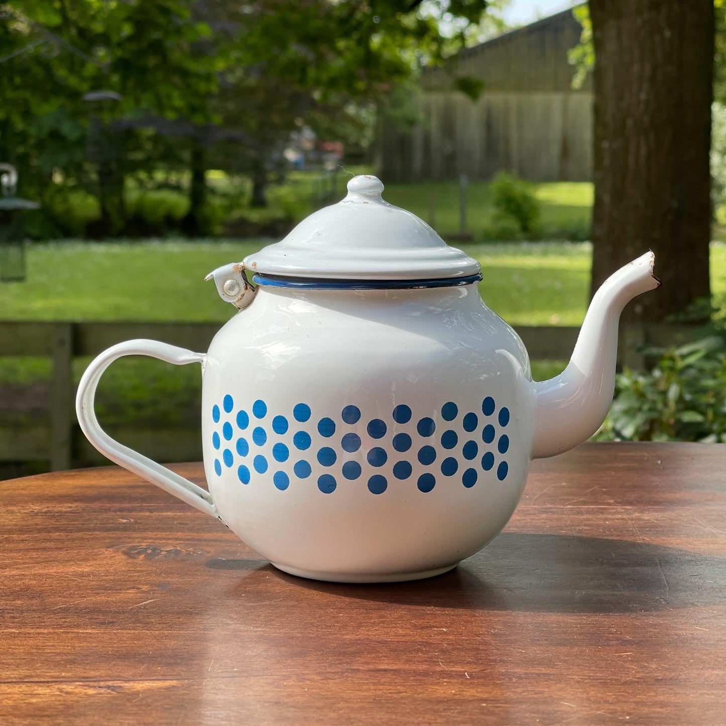 Emaille theepot 1L - Bamestra Curiosa