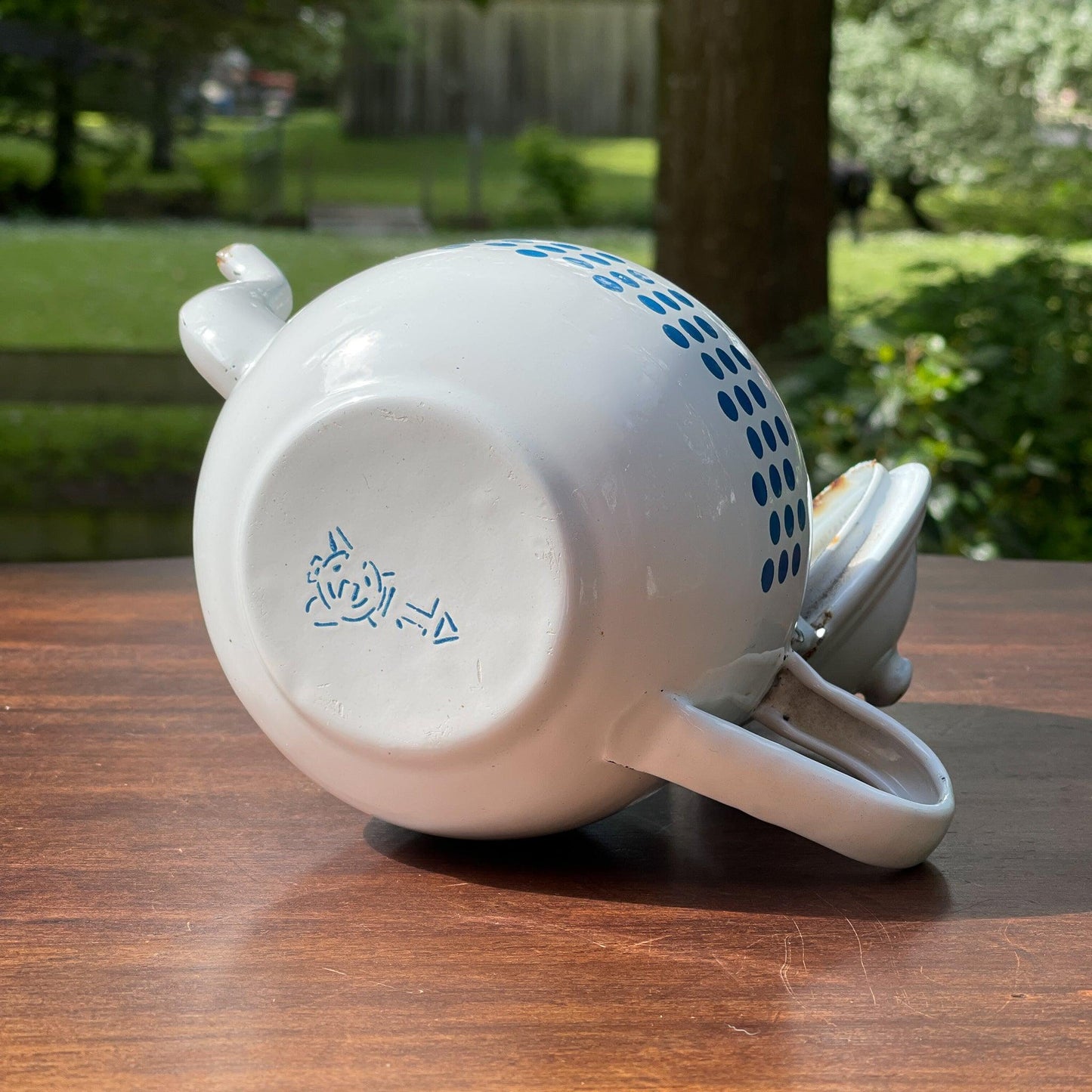 Emaille theepot 1L - Bamestra Curiosa