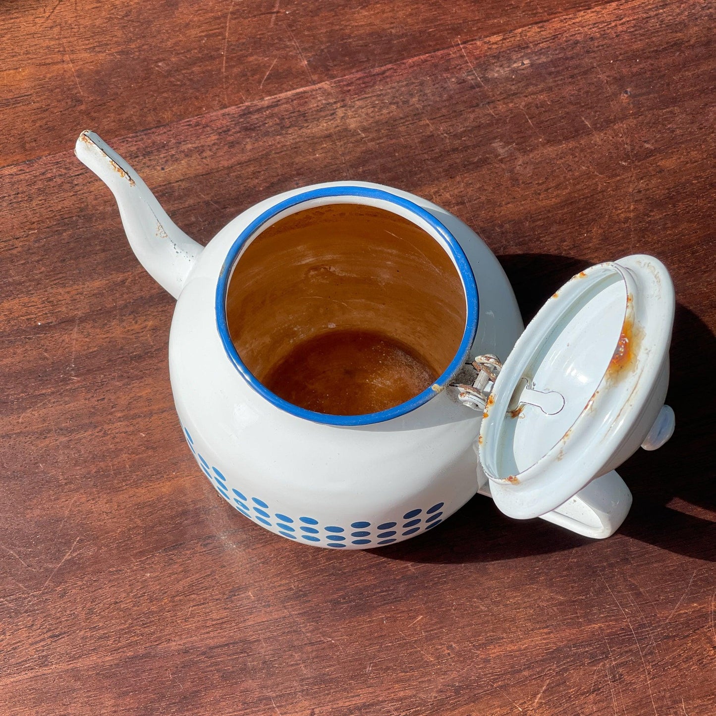 Emaille theepot 1L - Bamestra Curiosa