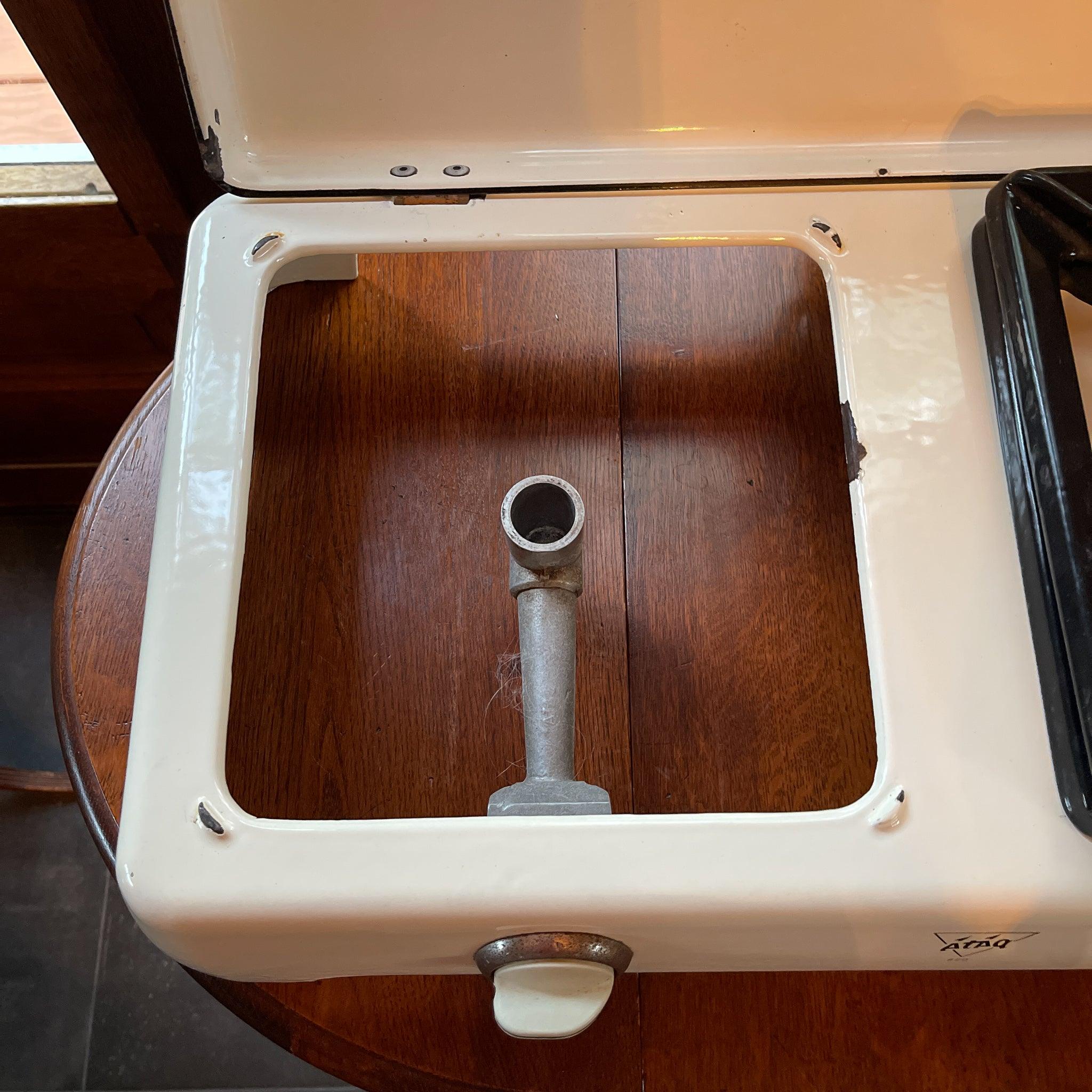 Emaille tweepits gasstel van Ataq - The Collectionist