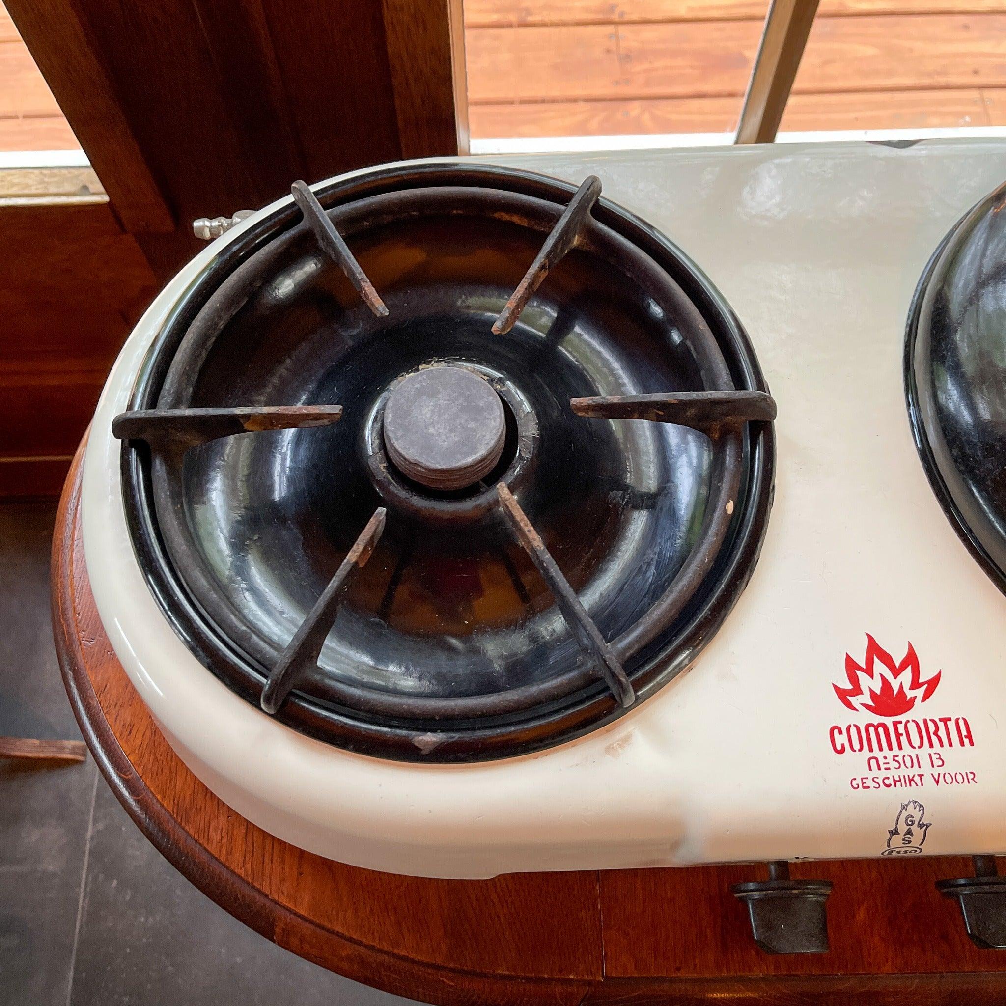 Emaille tweepits gasstel van Comforta - The Collectionist