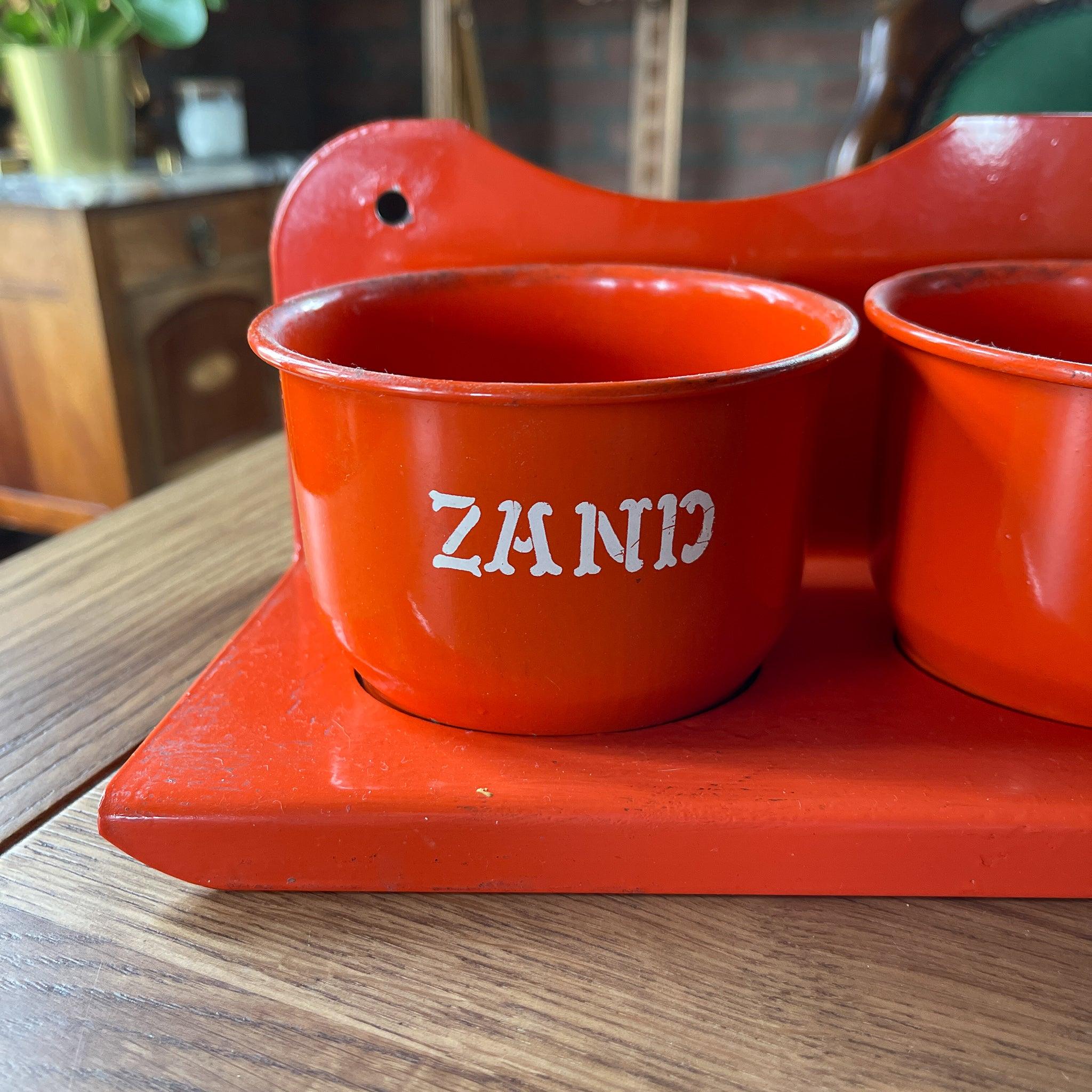 Emaille zand zeep en soda rek - The Collectionist