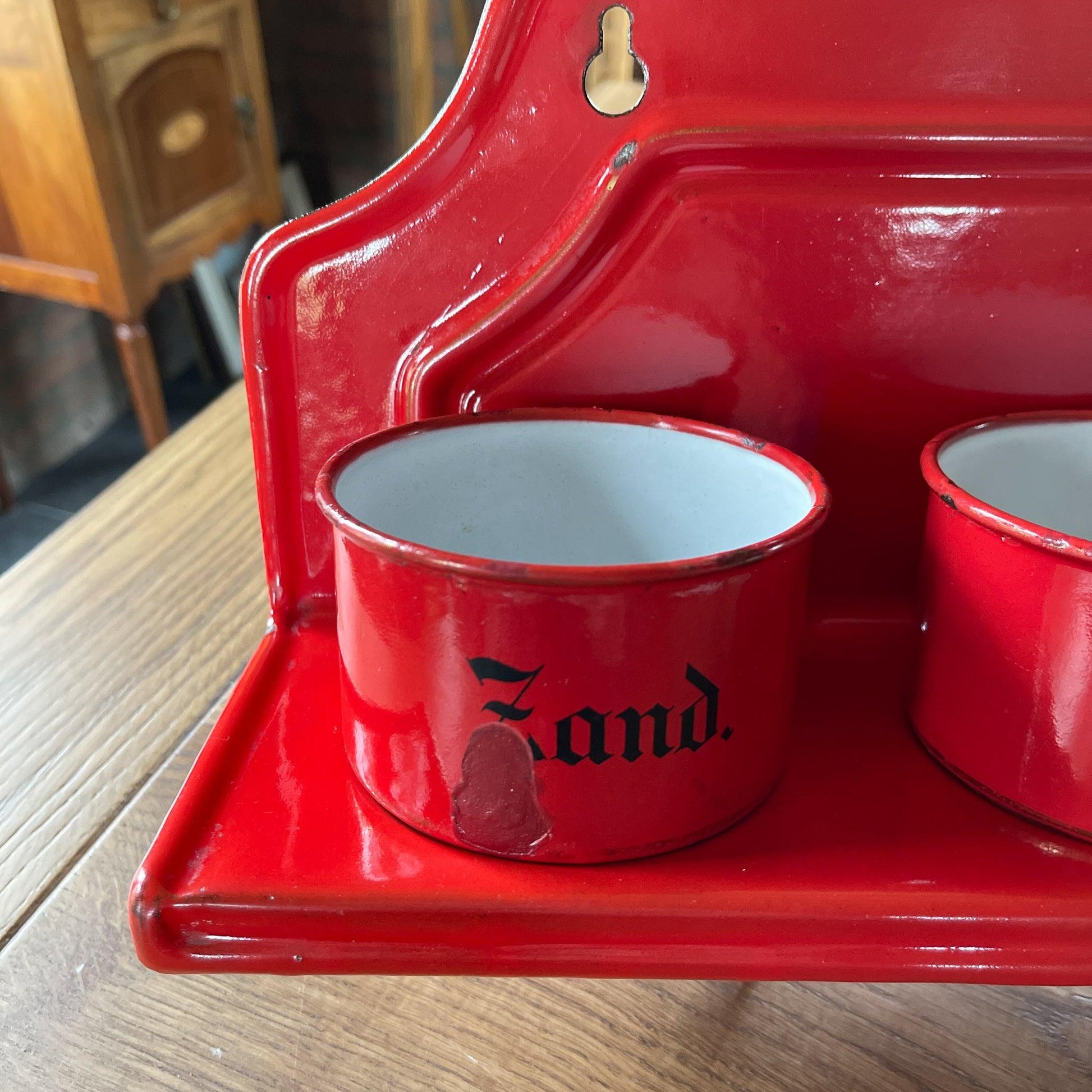 Emaille zand zeep en soda rek - Bamestra Curiosa