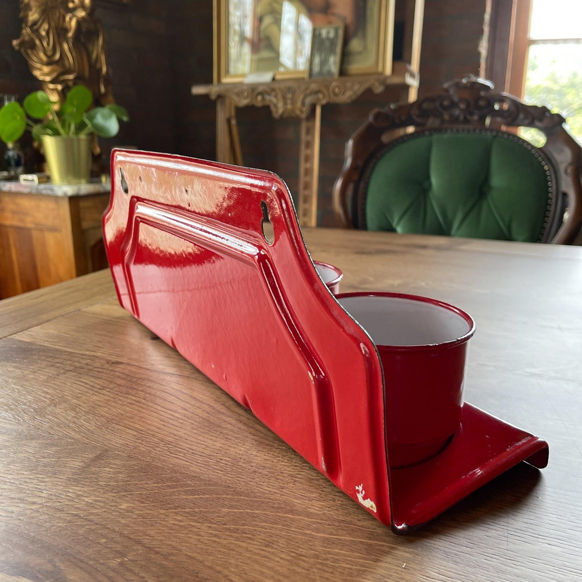 Emaille zand zeep en soda rek - Bamestra Curiosa