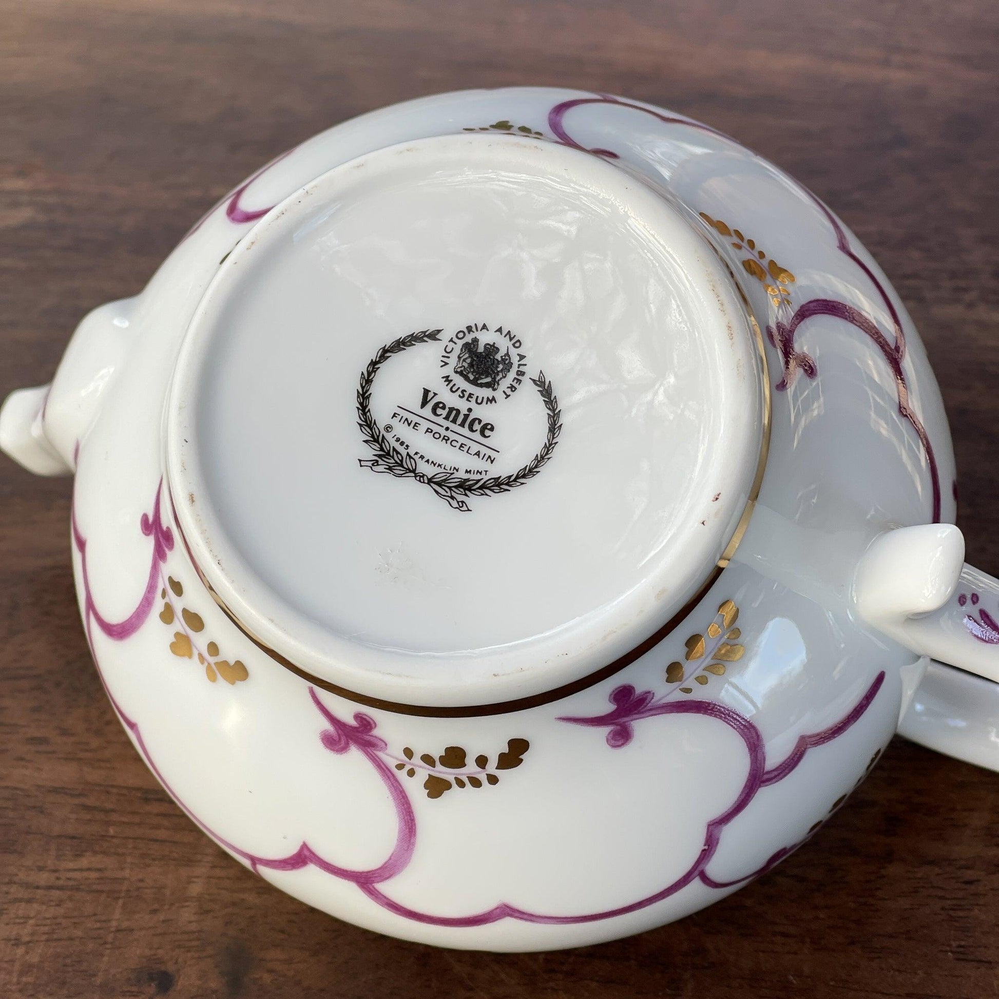 Franklin Mint replica theepot Venice - Bamestra Curiosa