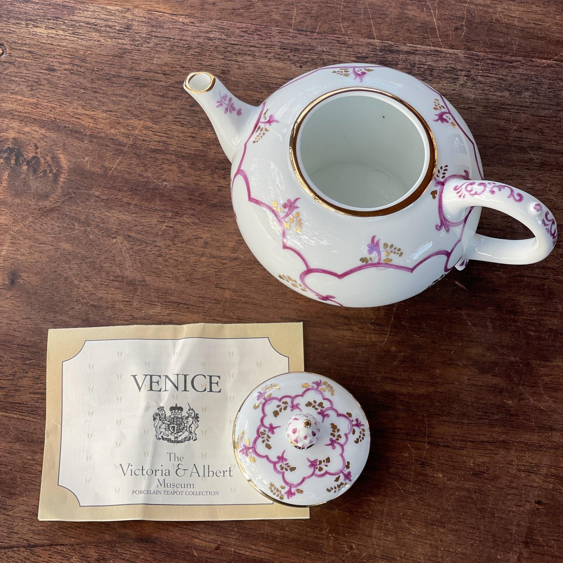 Franklin Mint replica theepot Venice - Bamestra Curiosa