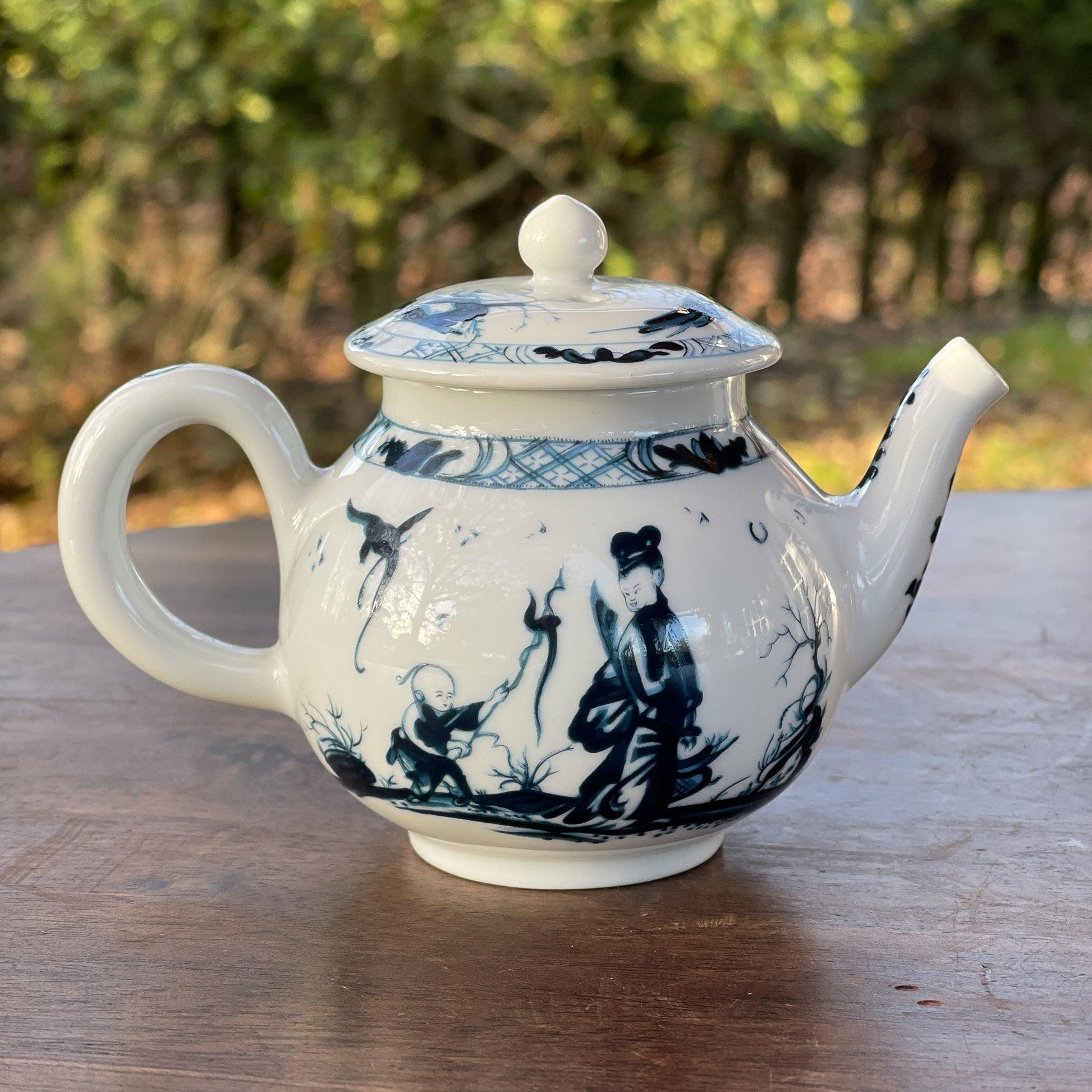 Franklin Mint replica theepot Worcester - The Collectionist