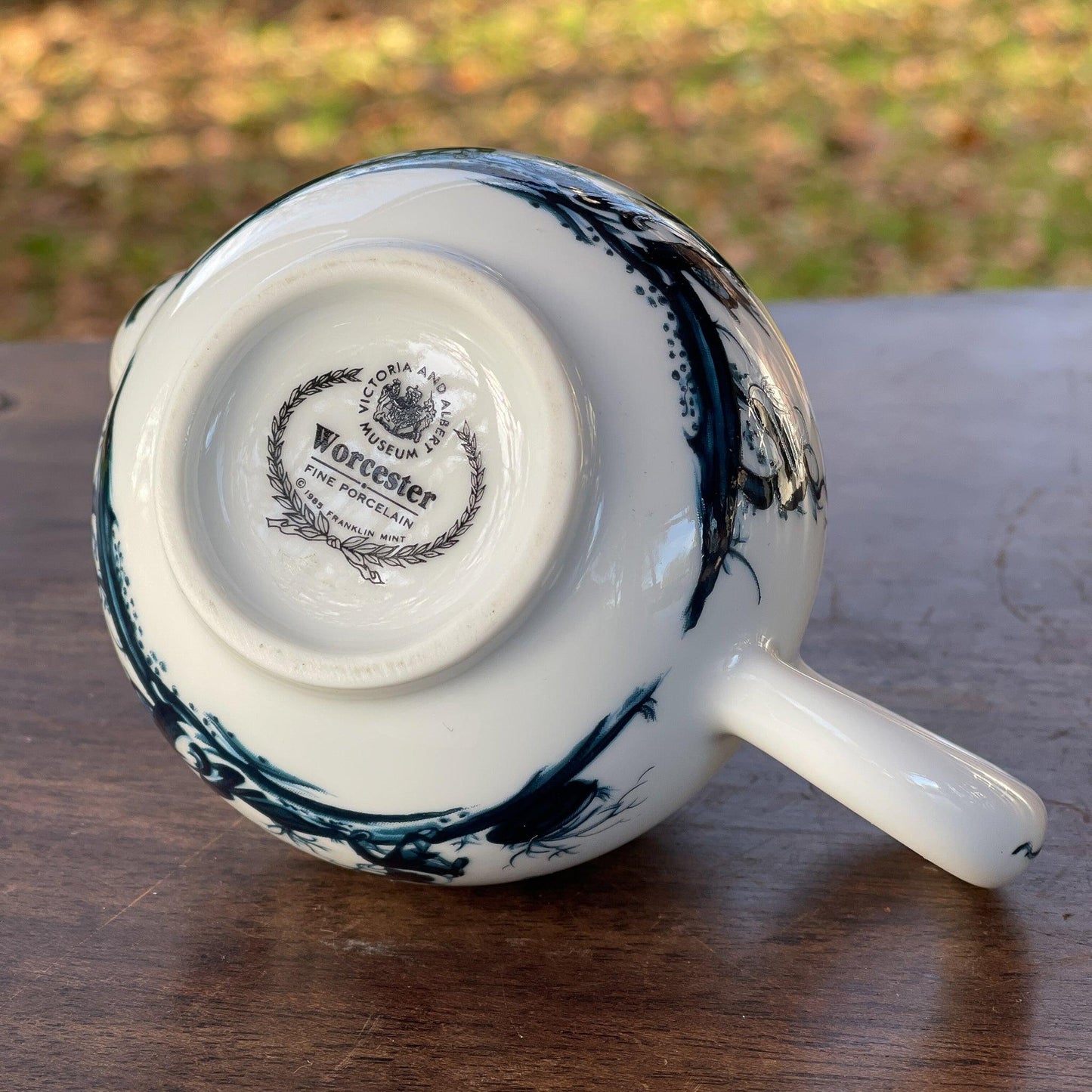 Franklin Mint replica theepot Worcester - The Collectionist