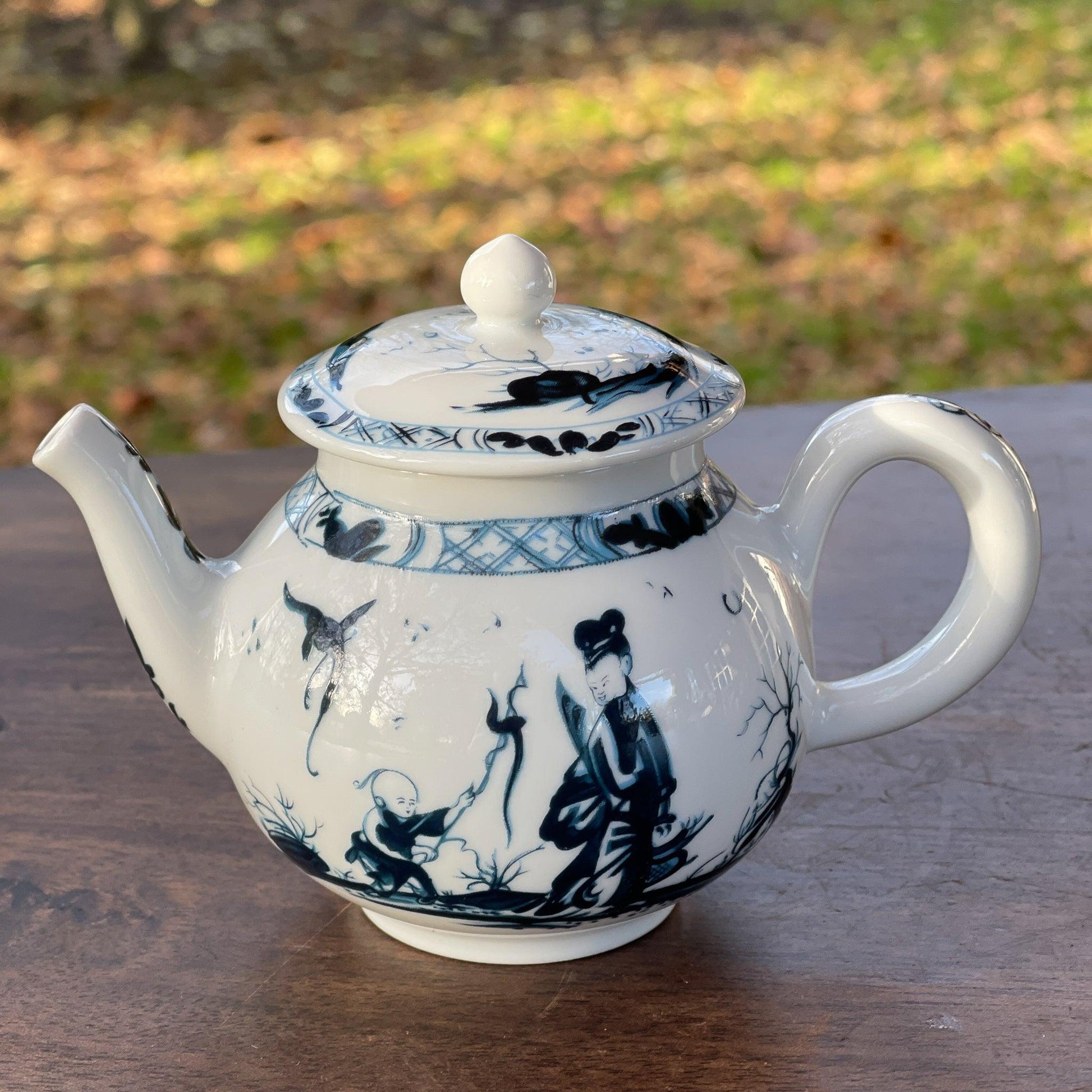 Franklin Mint replica theepot Worcester - The Collectionist