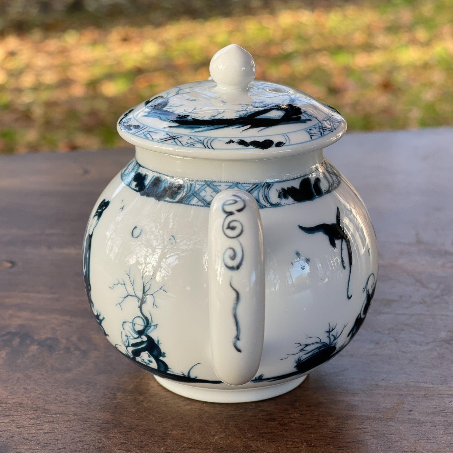 Franklin Mint replica theepot Worcester - The Collectionist