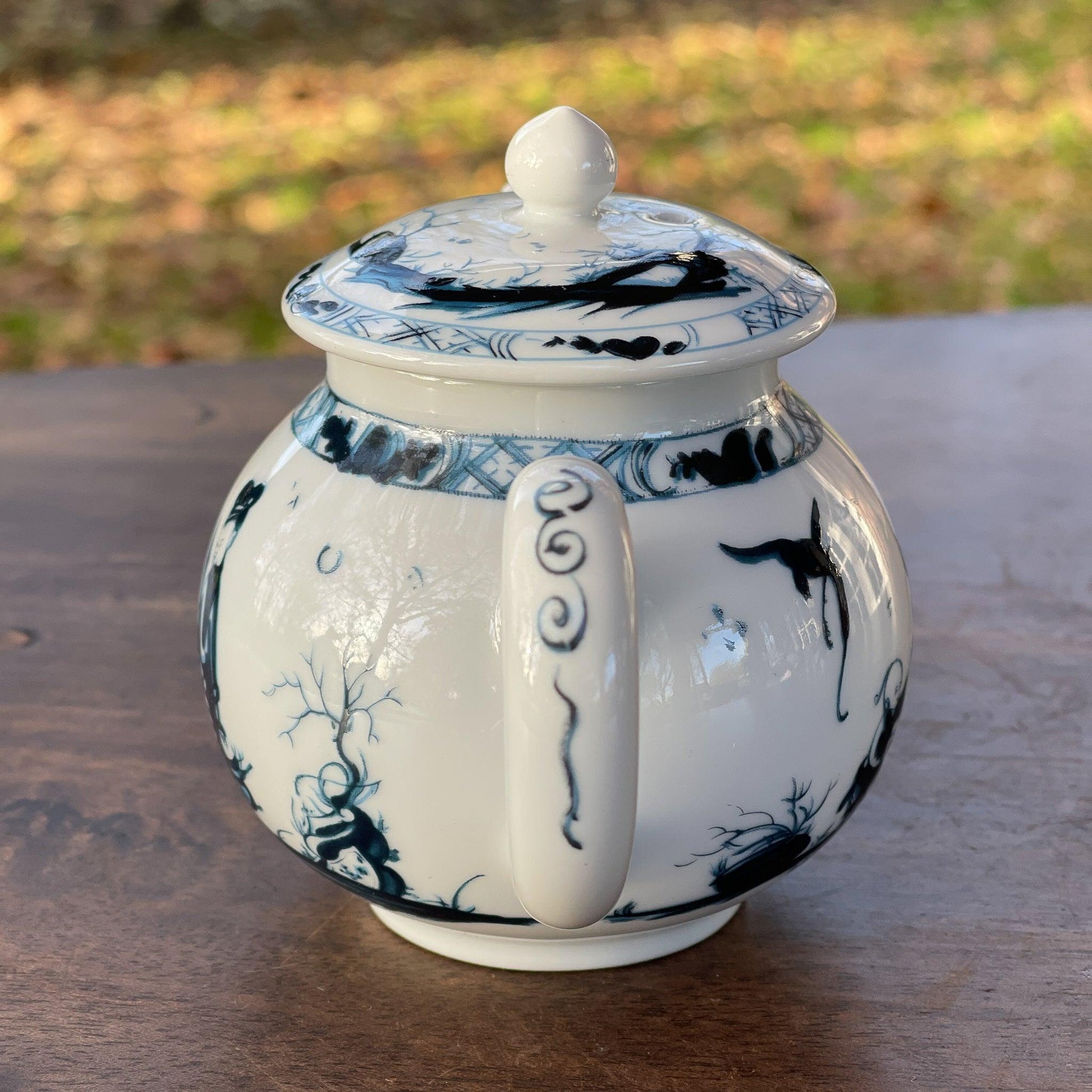 Franklin Mint replica theepot Worcester - The Collectionist