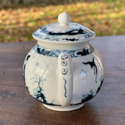 Franklin Mint replica theepot Worcester - The Collectionist