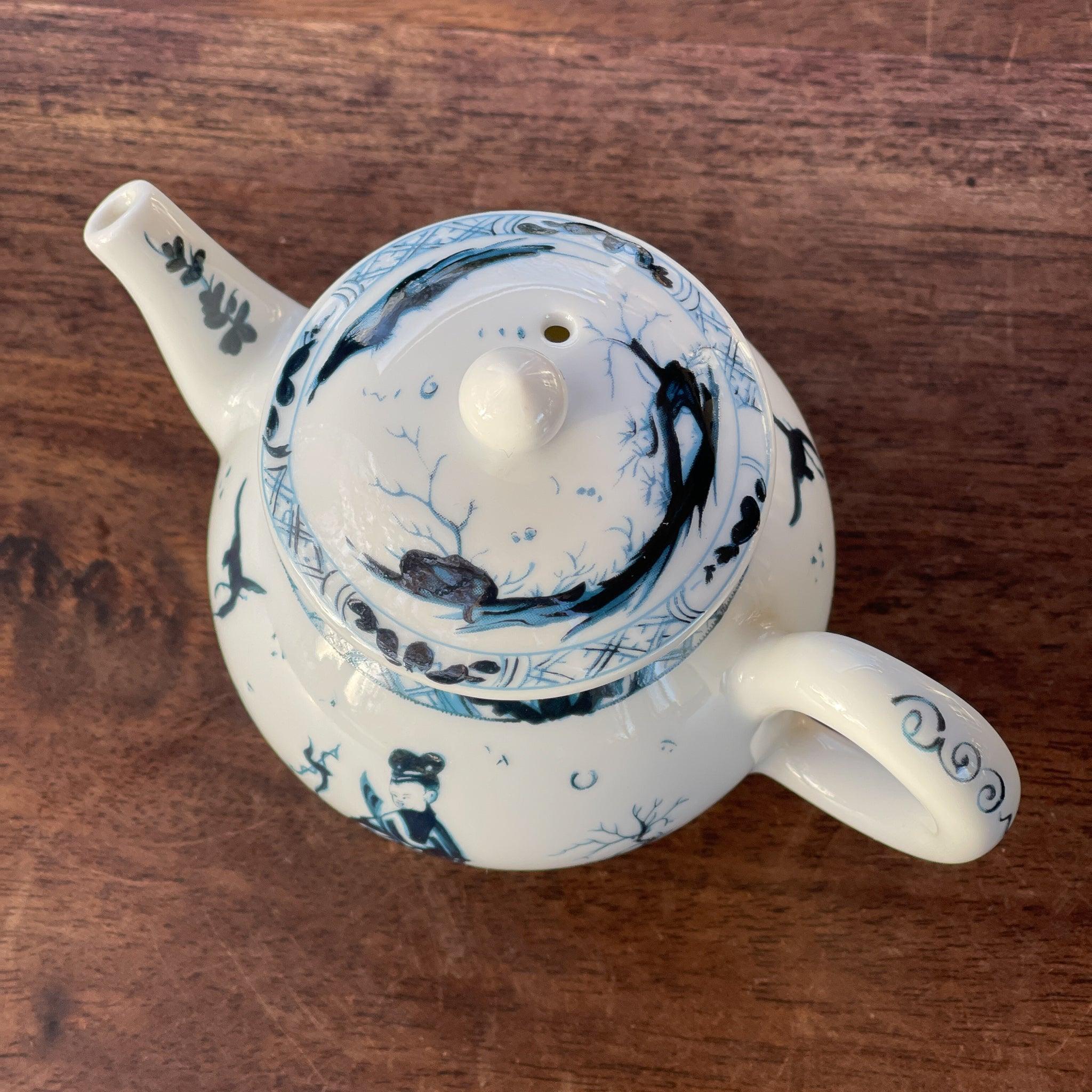 Franklin Mint replica theepot Worcester - The Collectionist