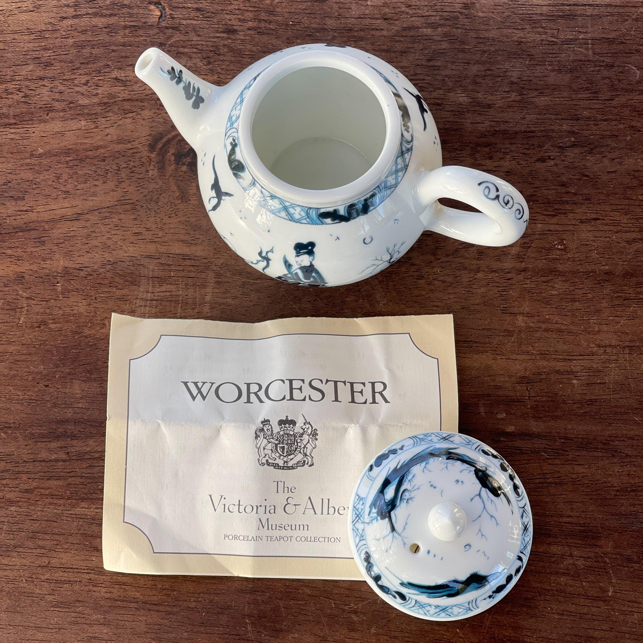 Franklin Mint replica theepot Worcester - The Collectionist