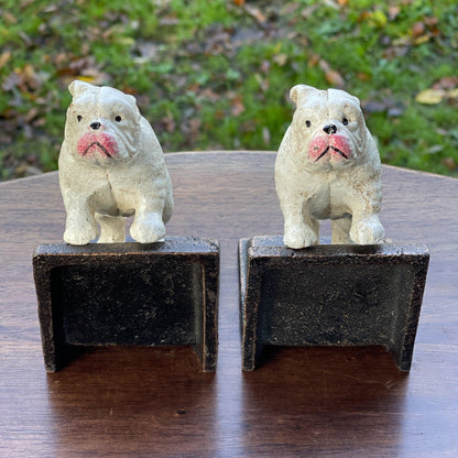 Gietijzeren boekensteunen Bulldogs - Bamestra Curiosa