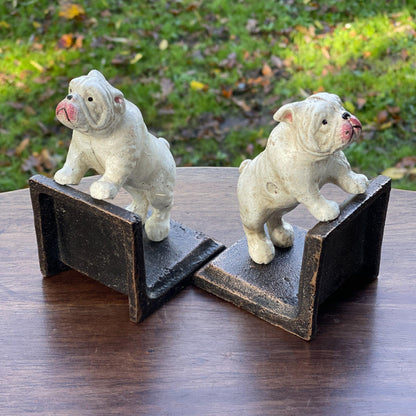 Gietijzeren boekensteunen Bulldogs - Bamestra Curiosa