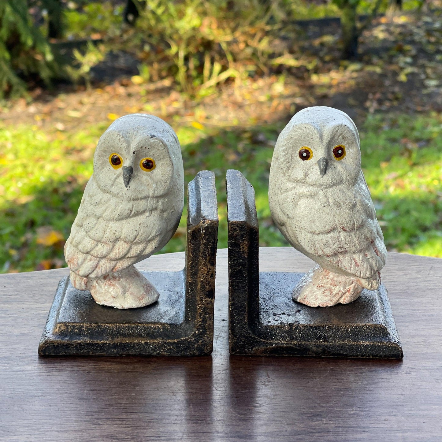 Gietijzeren boekensteunen Uil - Bamestra Curiosa