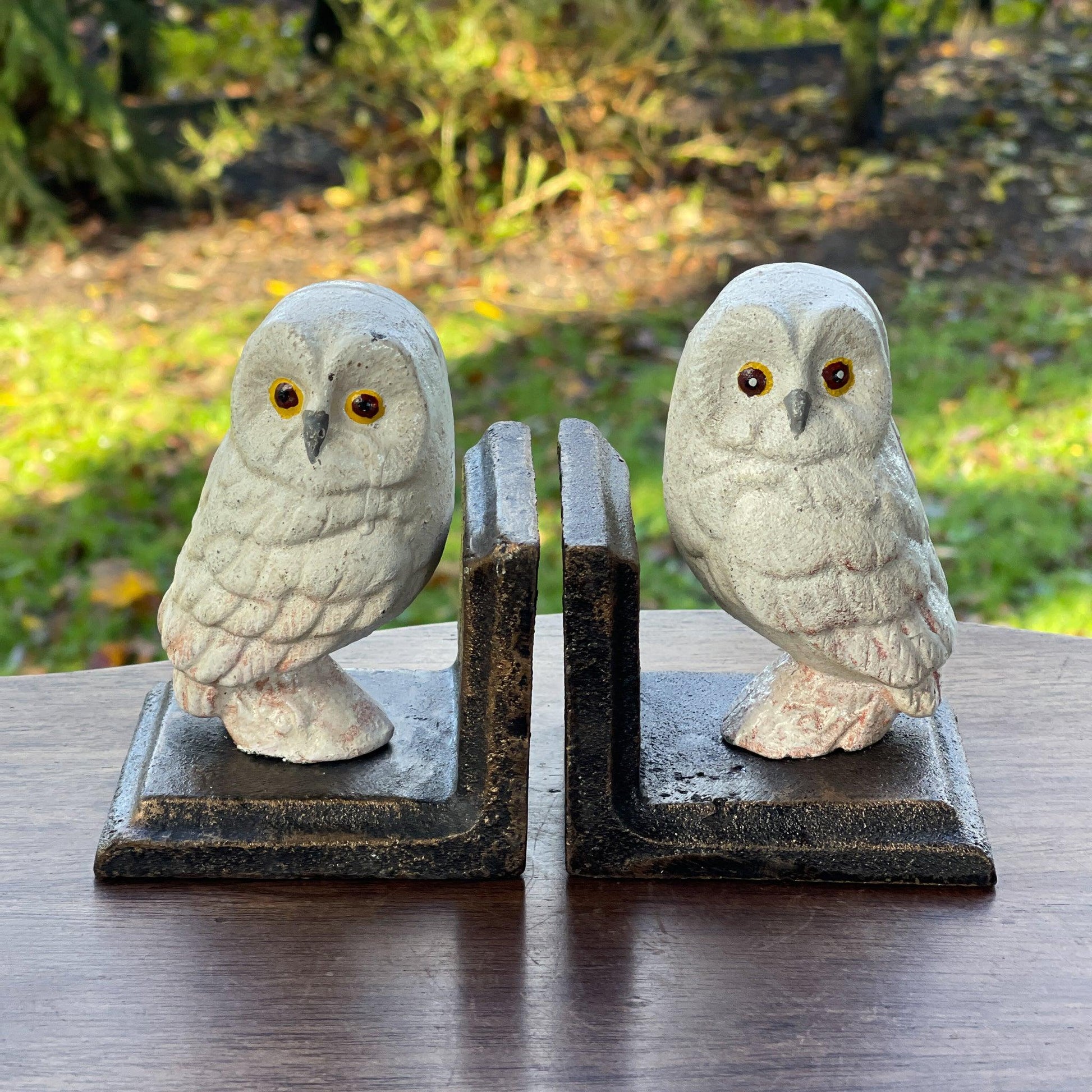 Gietijzeren boekensteunen Uil - Bamestra Curiosa