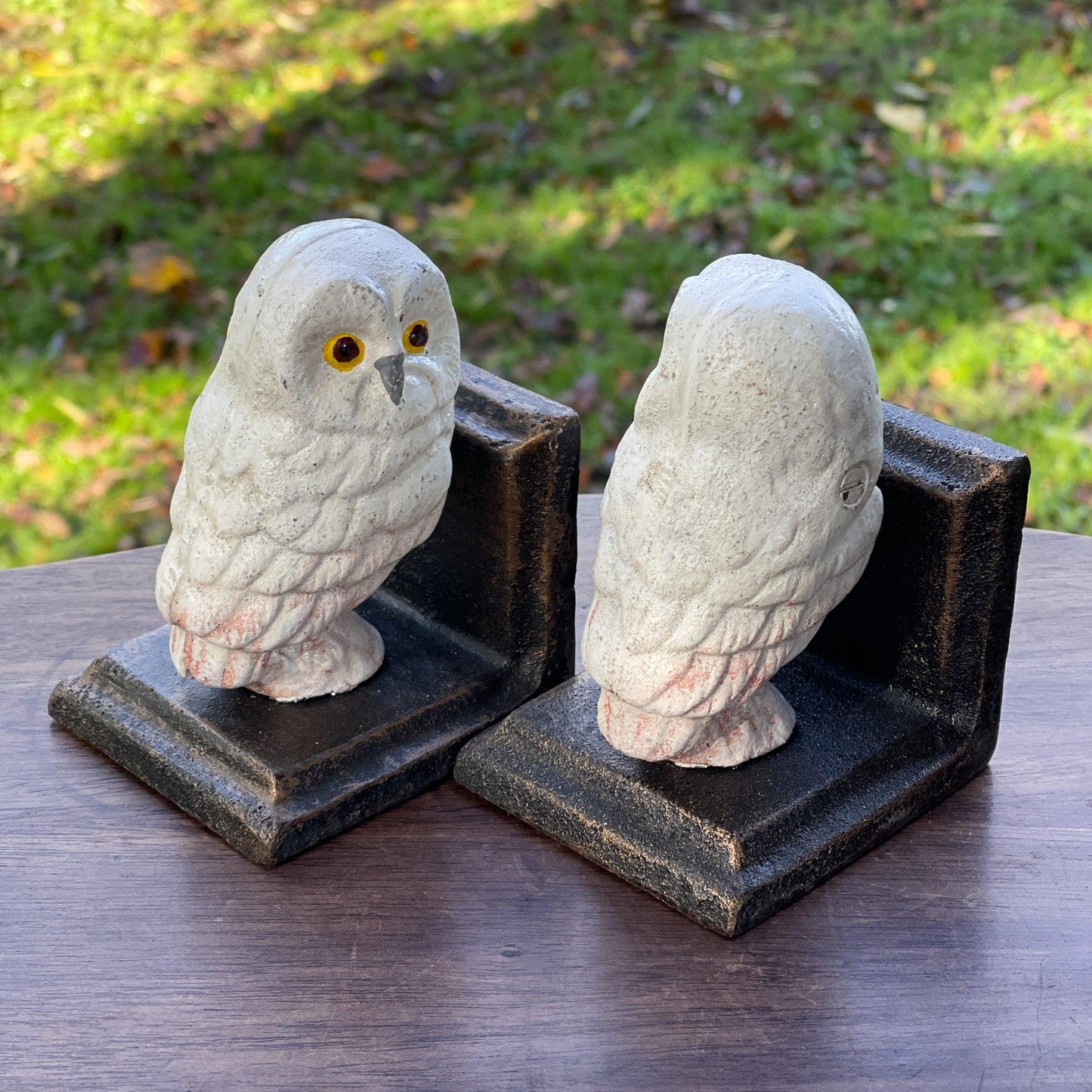 Gietijzeren boekensteunen Uil - Bamestra Curiosa