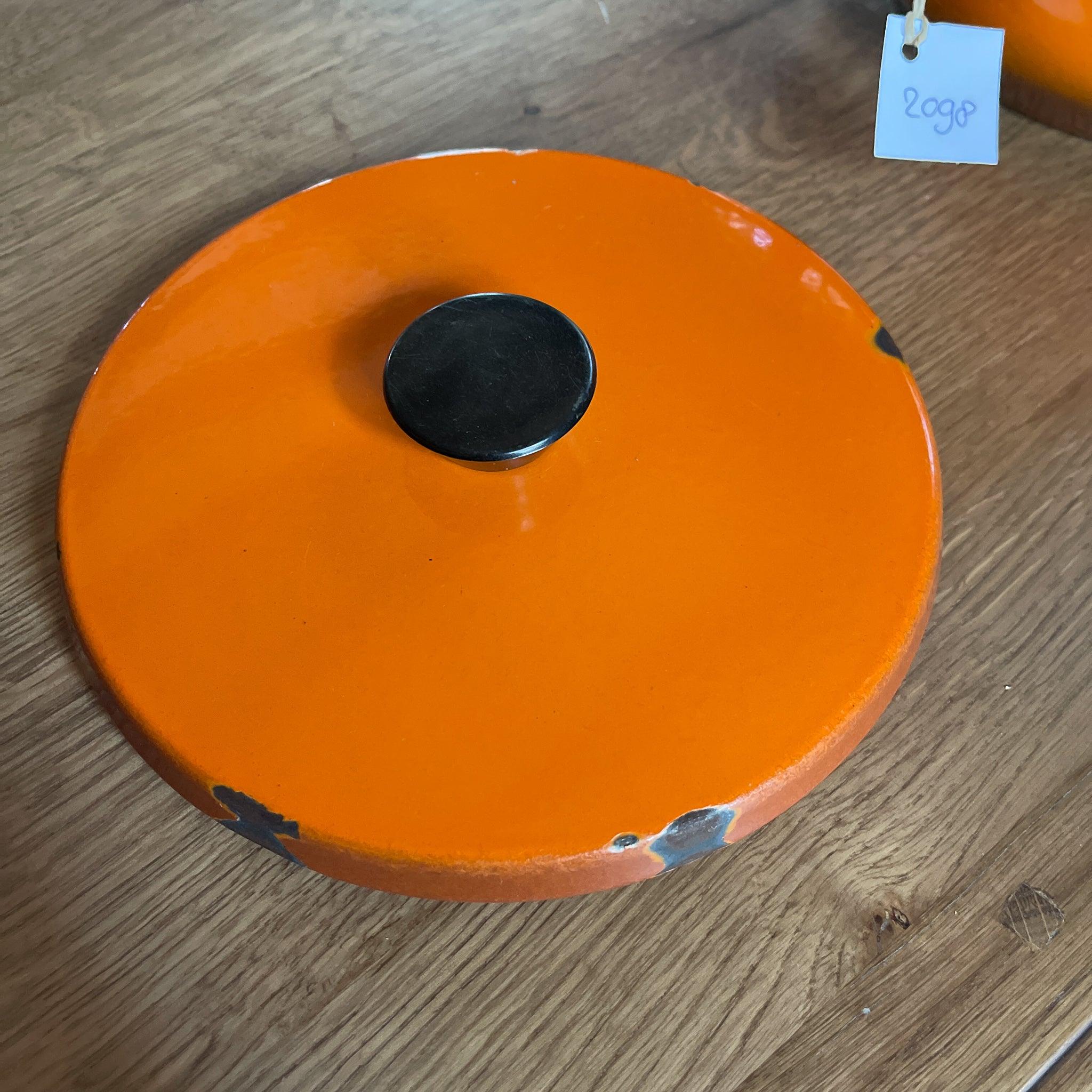 Gietijzeren Emalco braadpan met emaille deksel - The Collectionist