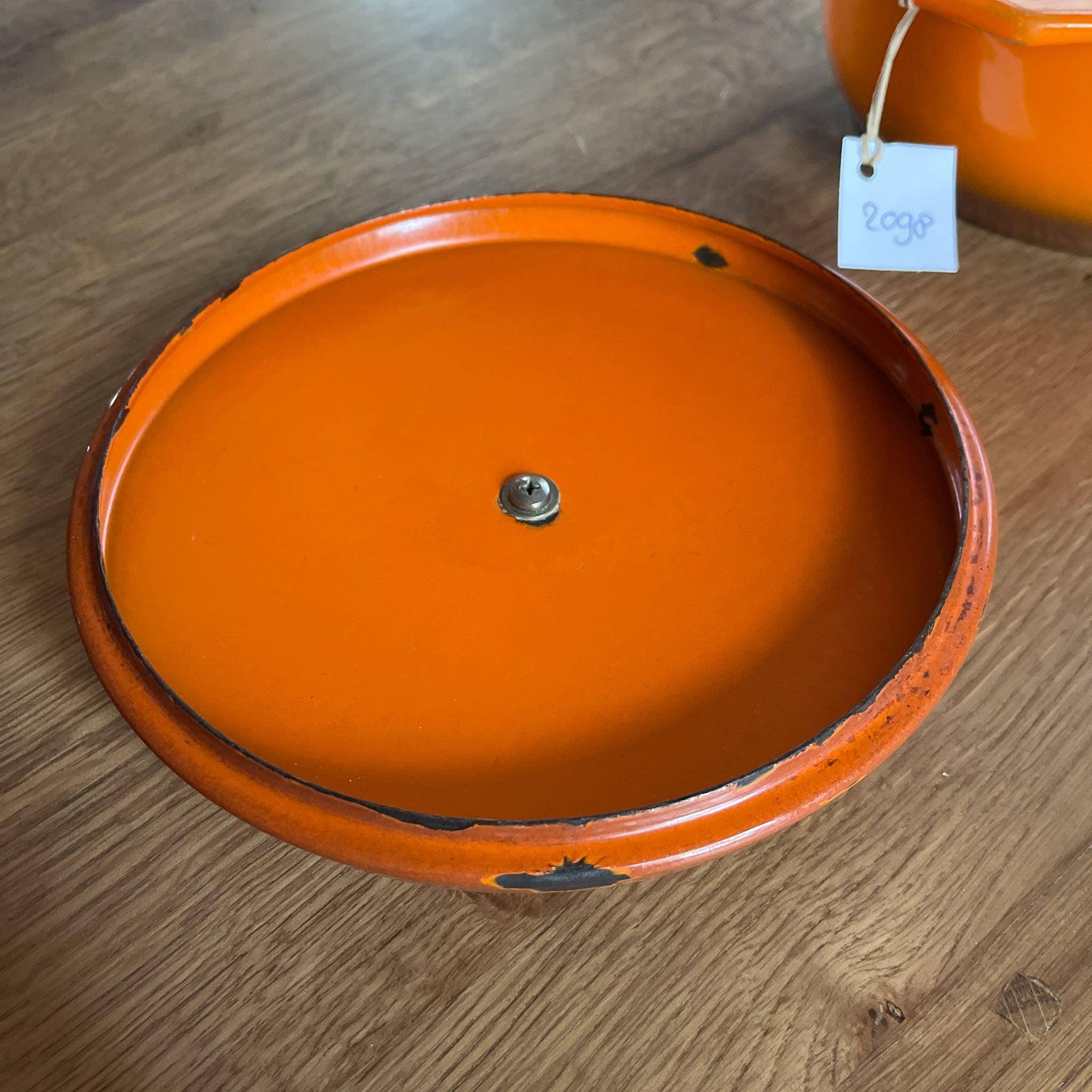Gietijzeren Emalco braadpan met emaille deksel - The Collectionist