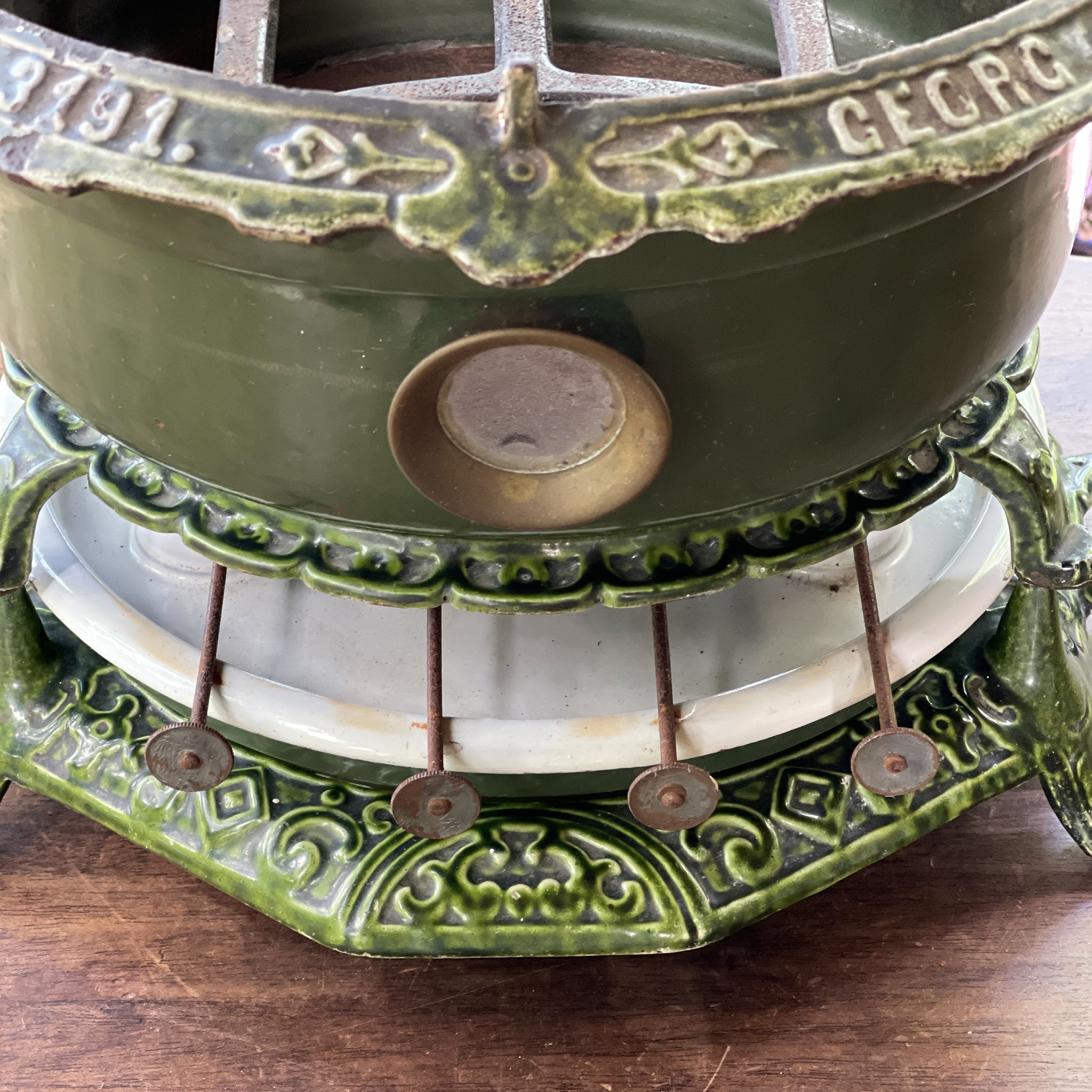 Gietijzeren Original Haller 4 Pits Petroleumstel - The Collectionist