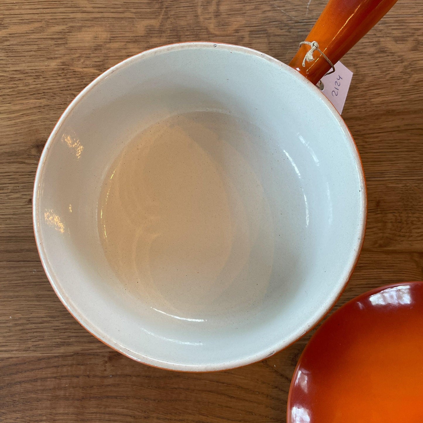 Gietijzeren steelpan met emaille deksel - Bamestra Curiosa