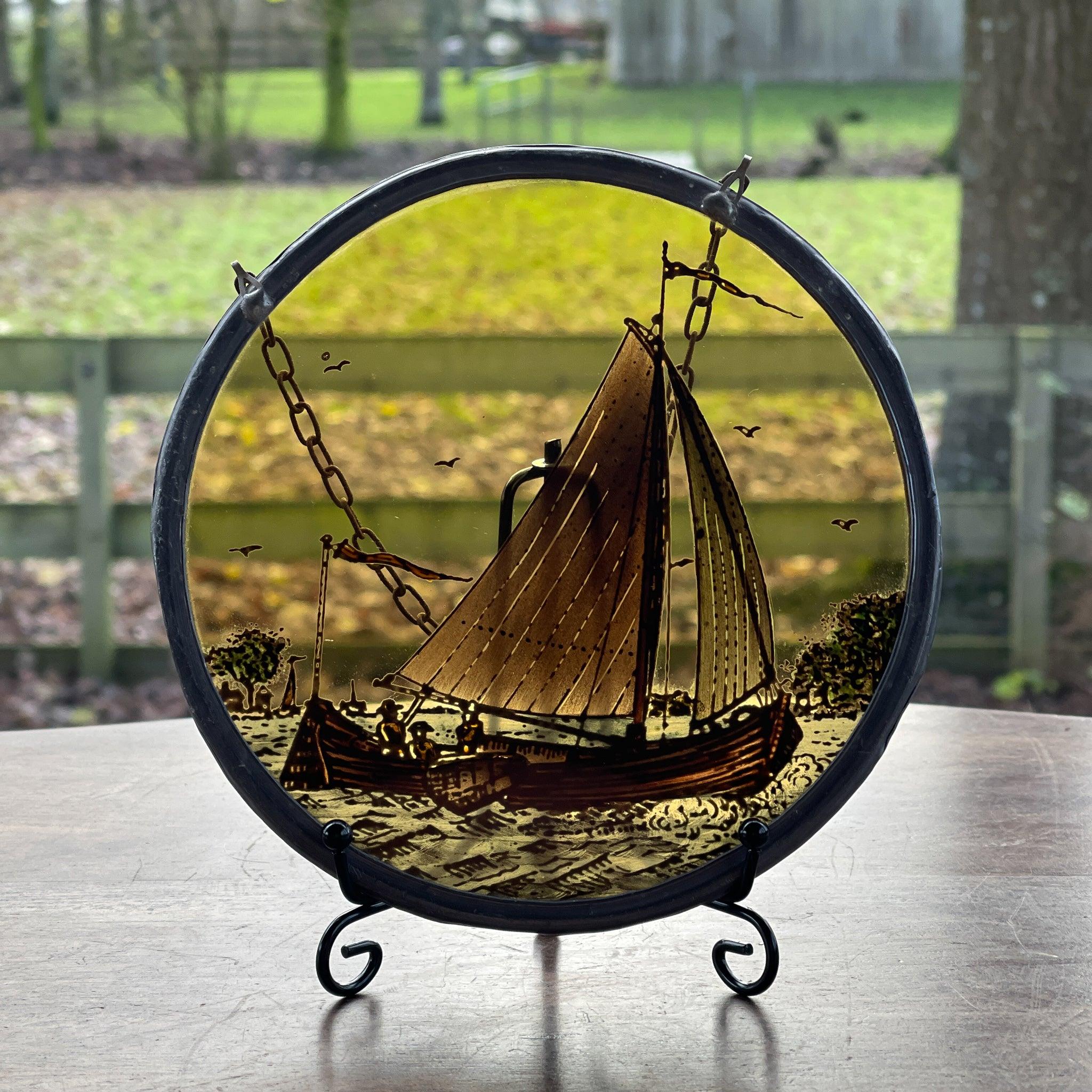 Glas in lood raamhanger Schip - The Collectionist