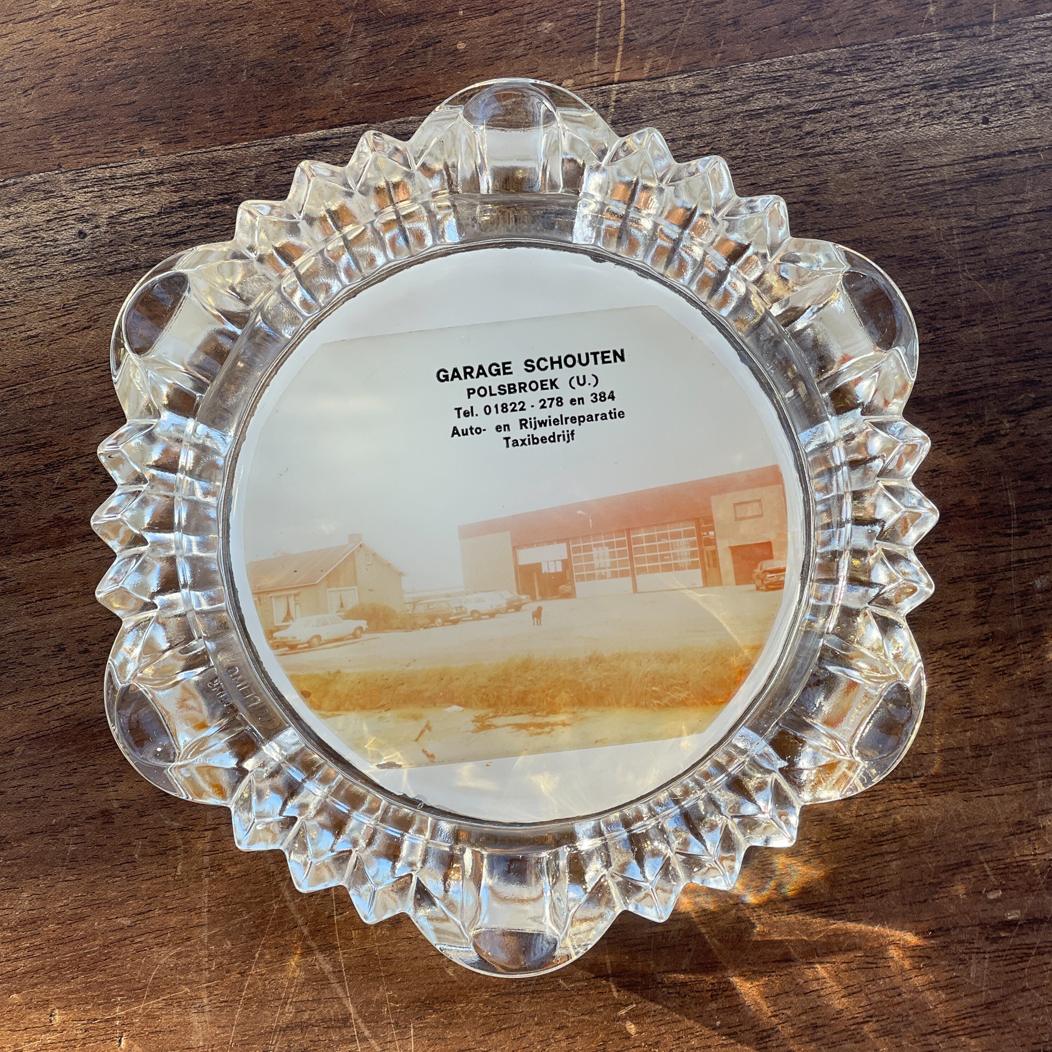 Glazen Asbak Garage Schouten Polsbroek - The Collectionist