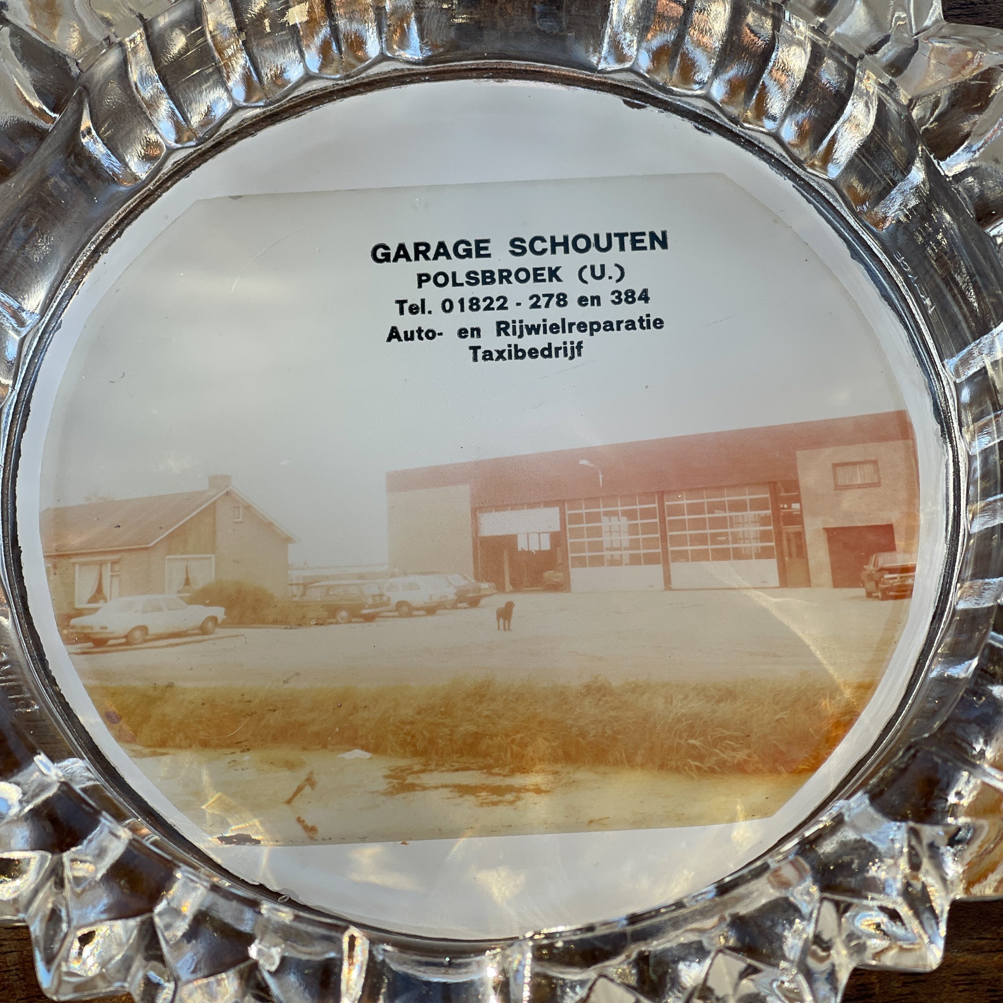 Glazen Asbak Garage Schouten Polsbroek - The Collectionist