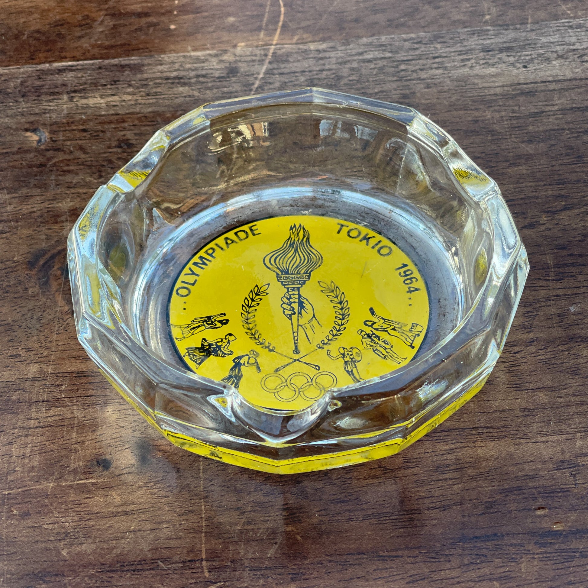 Glazen Asbak Olympiade Tokio 1964 - The Collectionist