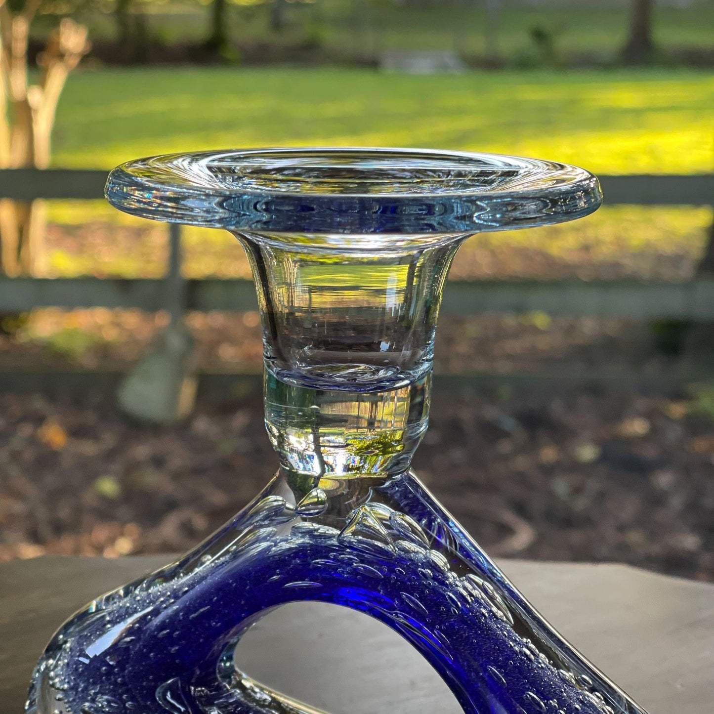 Glazen kandelaar Murano stijl - Bamestra Curiosa