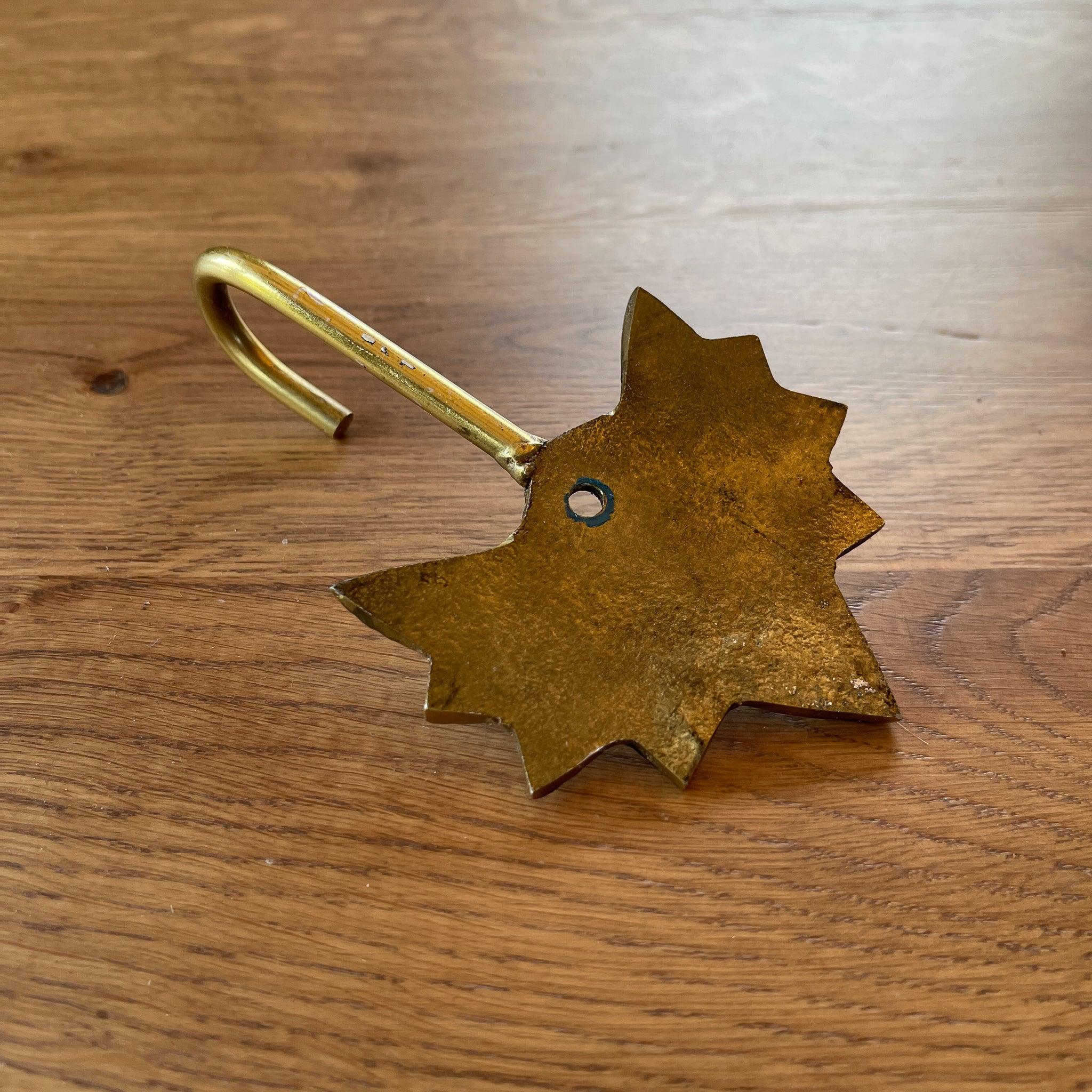 Gouden wandhaak met palm - The Collectionist
