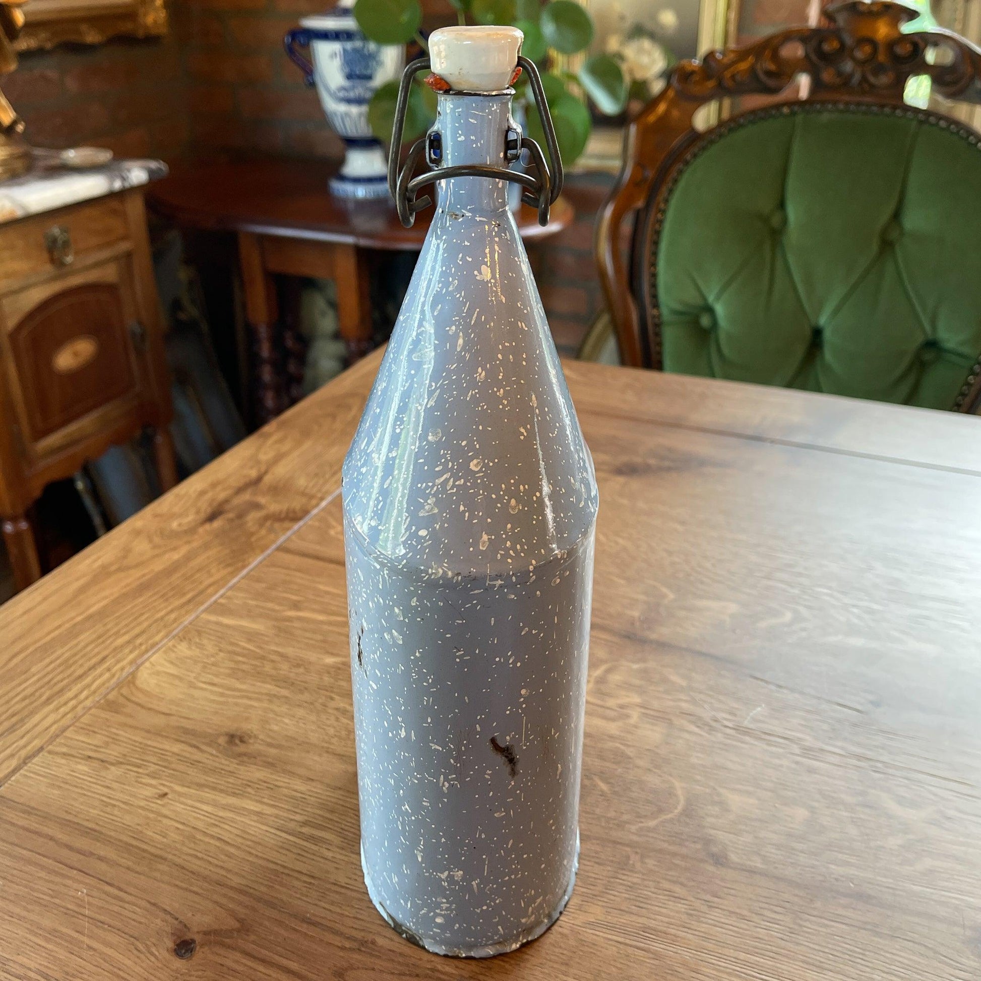 Grijs gewolkte emaille veldfles - Bamestra Curiosa