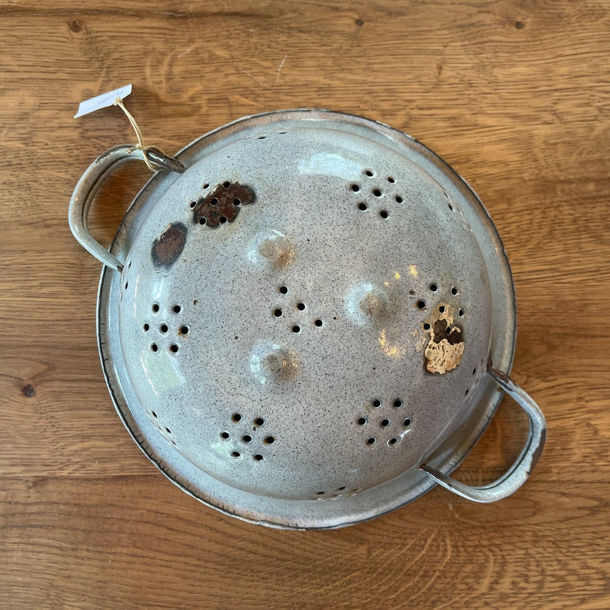 Grijs gewolkte emaille vergiet - Bamestra Curiosa