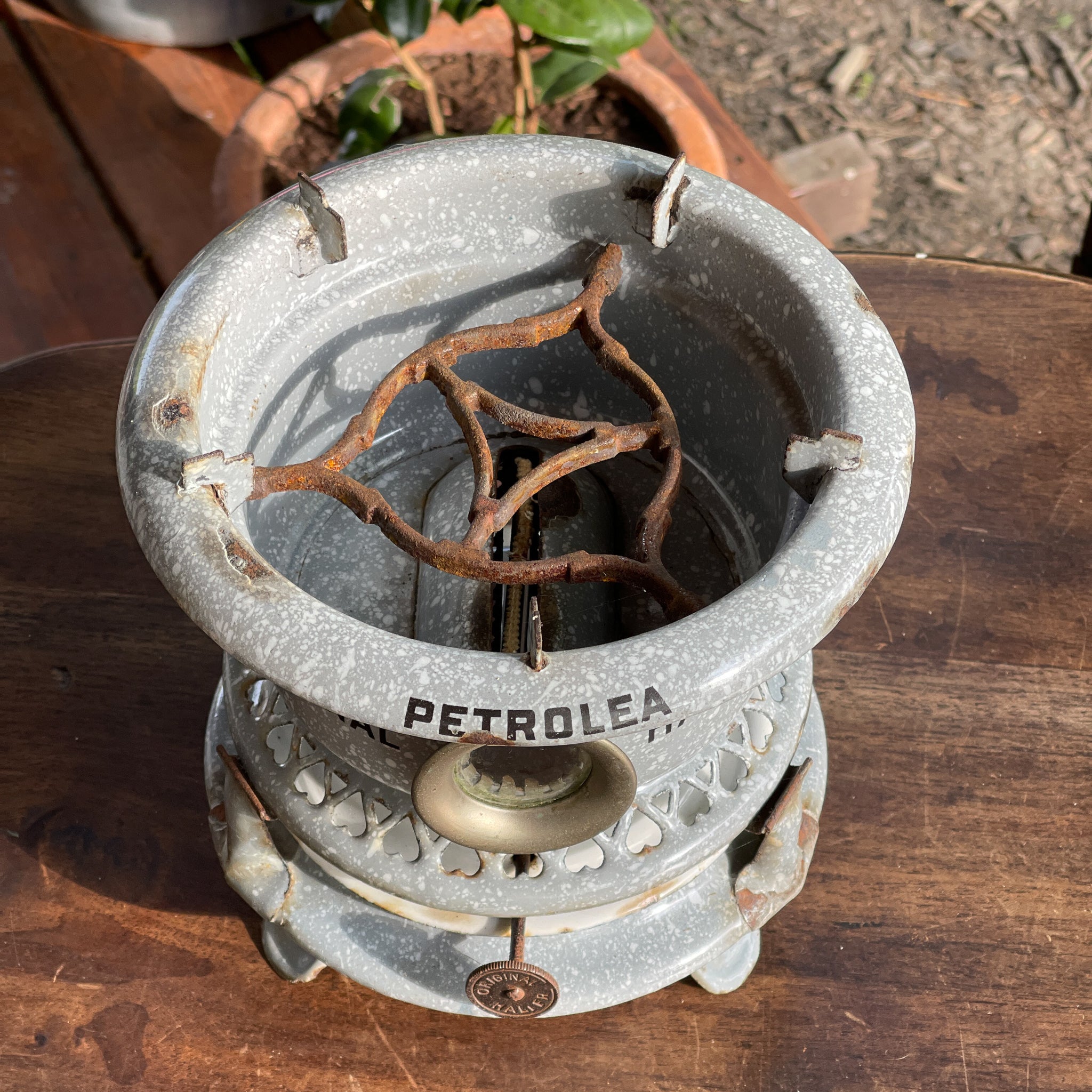 Grijs Gewolkte Original Haller Petroleumstel - The Collectionist