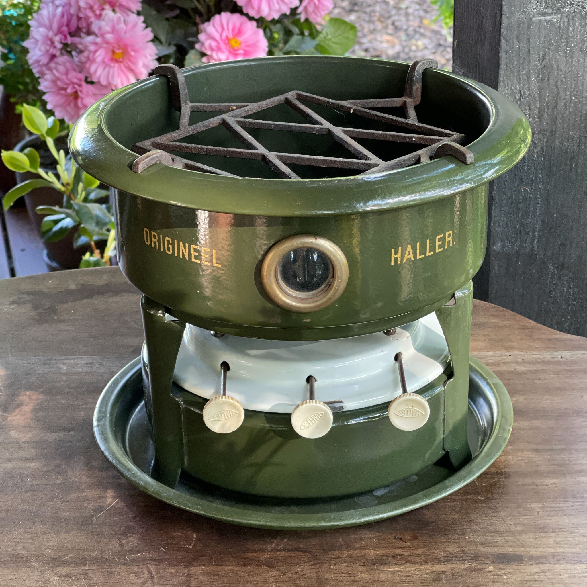 Groene 3 Pits Original Haller Petroleumstel - The Collectionist