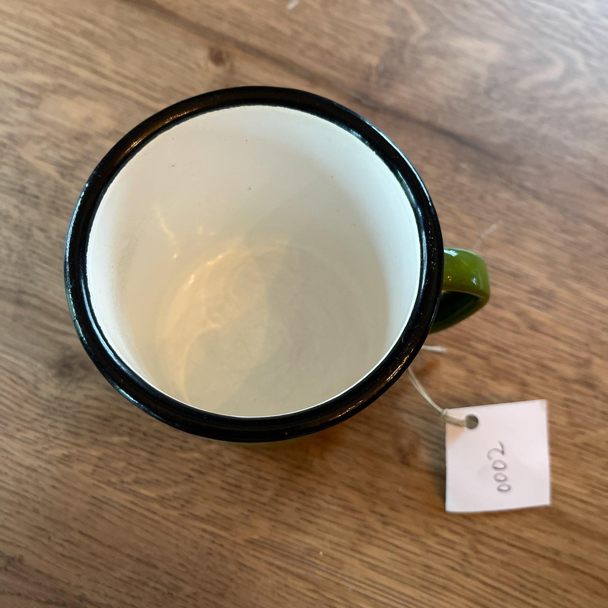 Groene emaille beker - Bamestra Curiosa